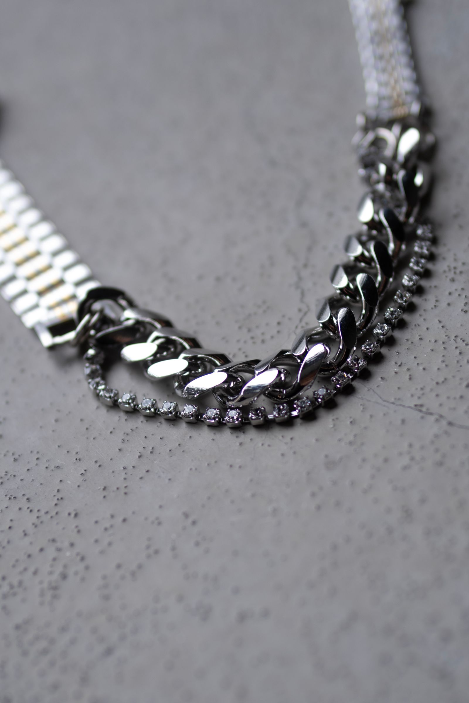 VINTAGE WATCH LINKS CHAIN / SILVER