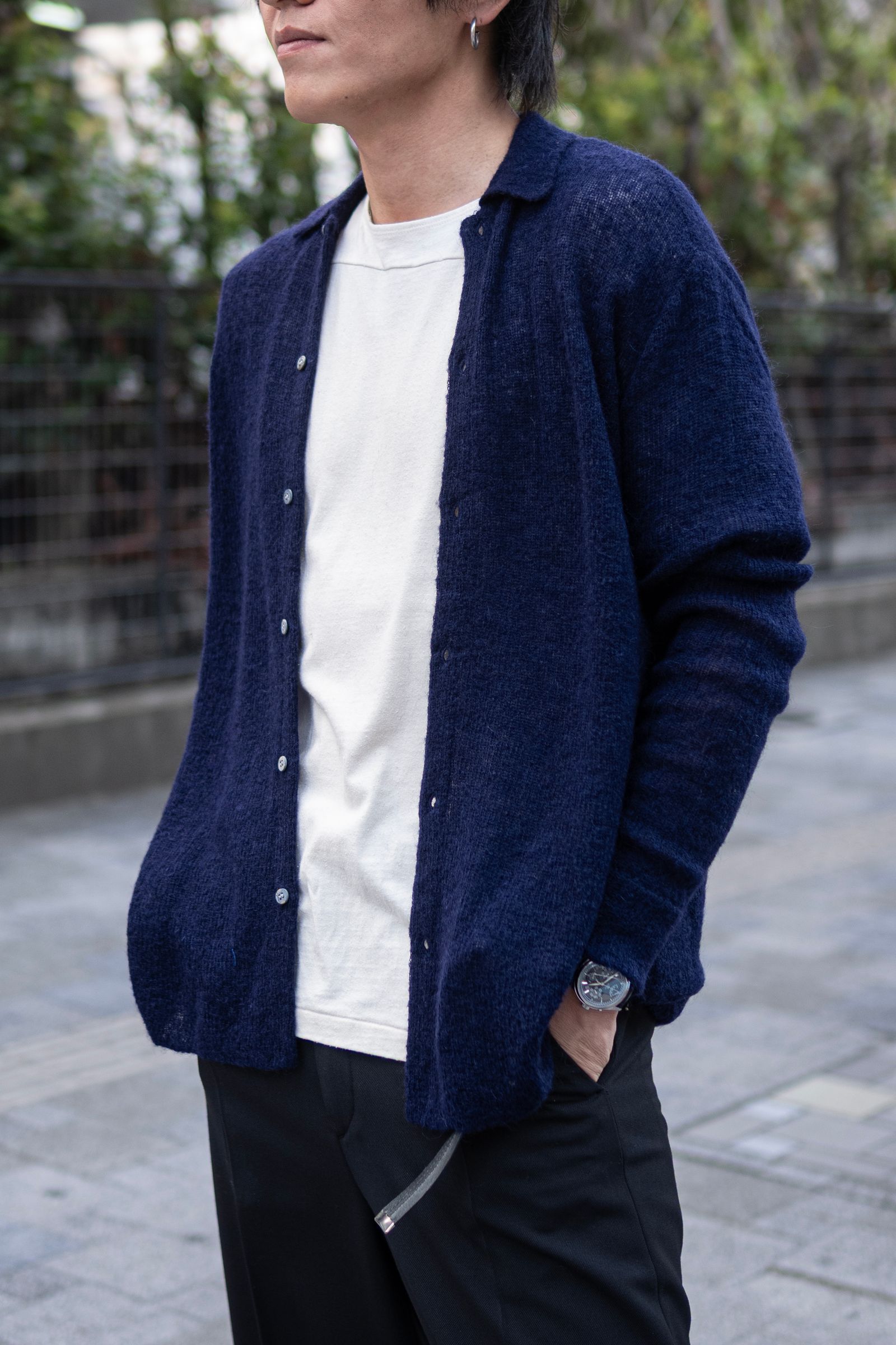 NOTHING SPECIAL KNITTED SHIRT / DAYBREAK NAVY