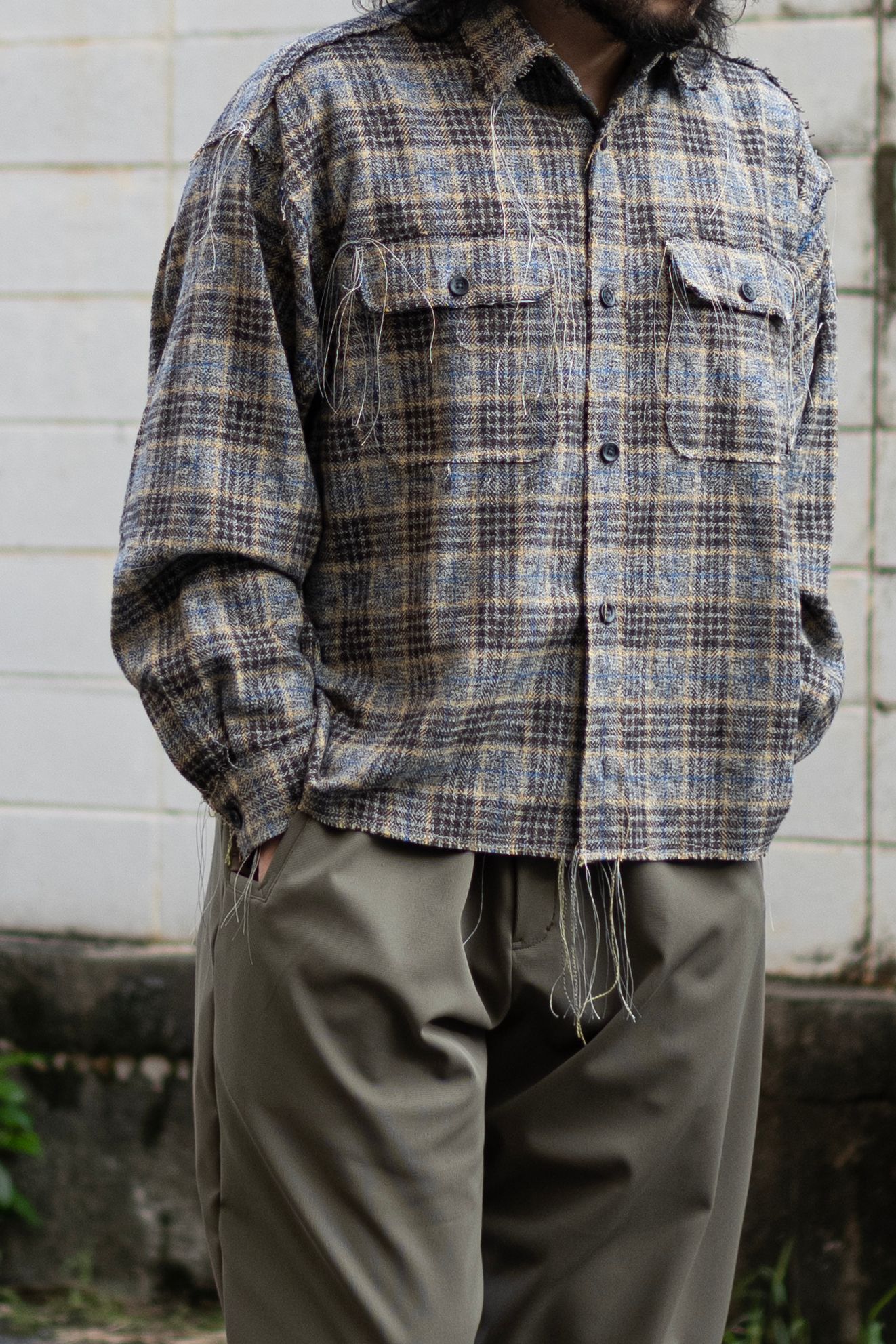 60s collar shirts / MINT BLUE