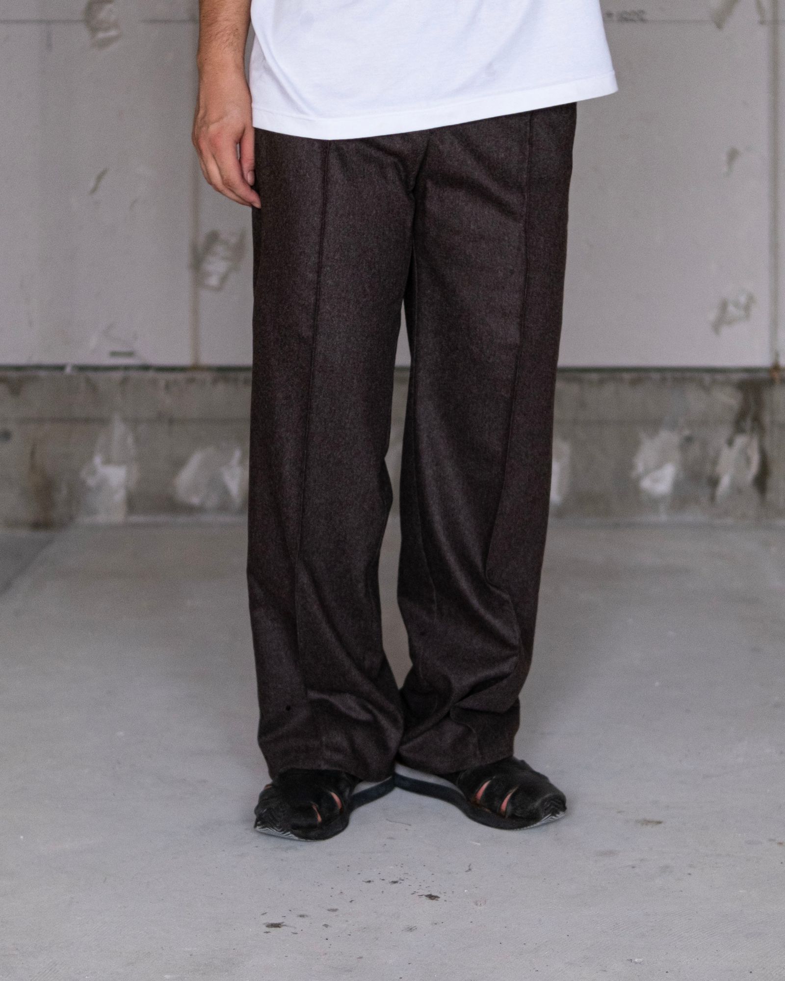 "REL" SUPER100S HYBRID FLANNEL / BROWN