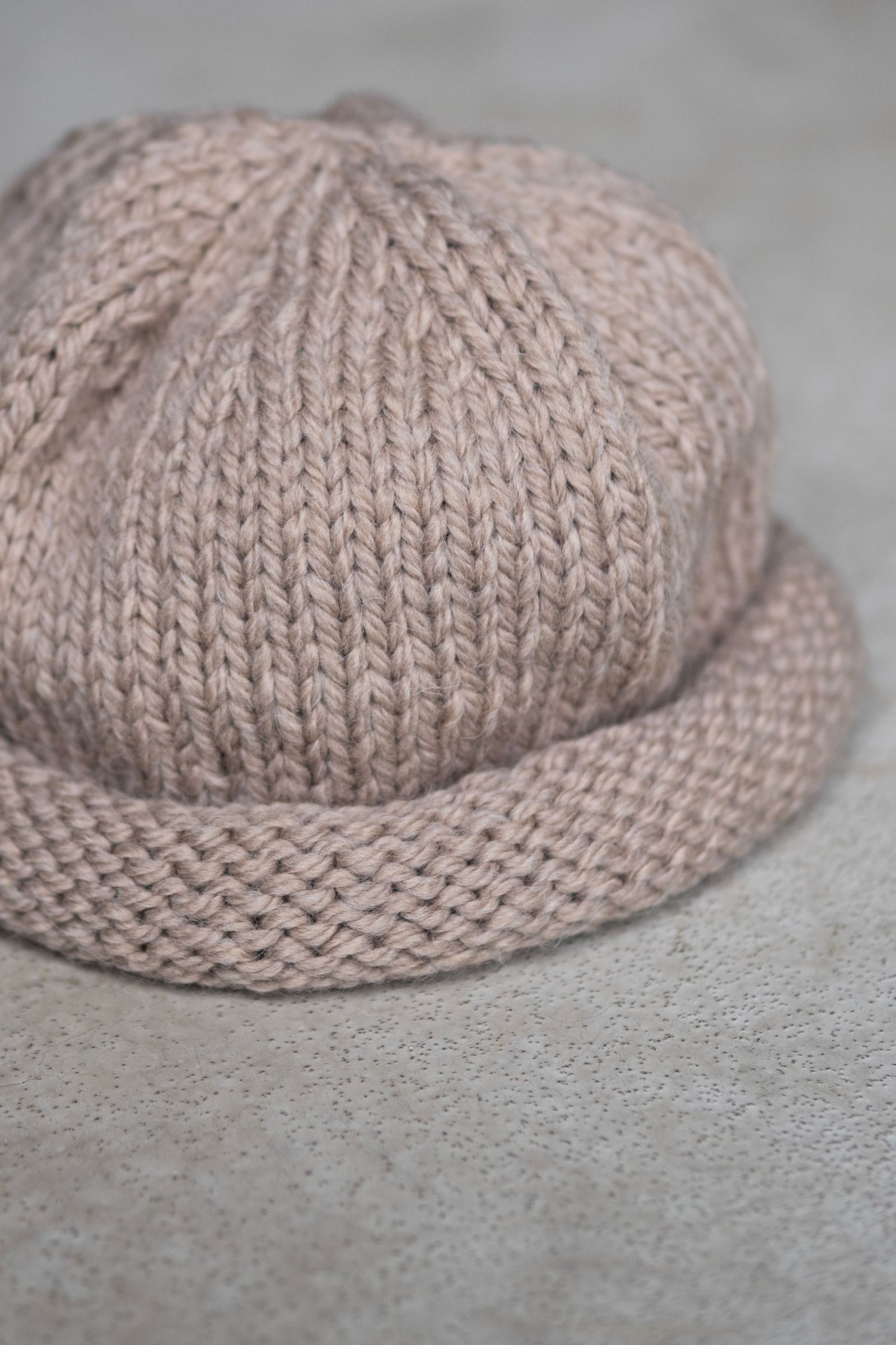 Knit Beanie / Beige