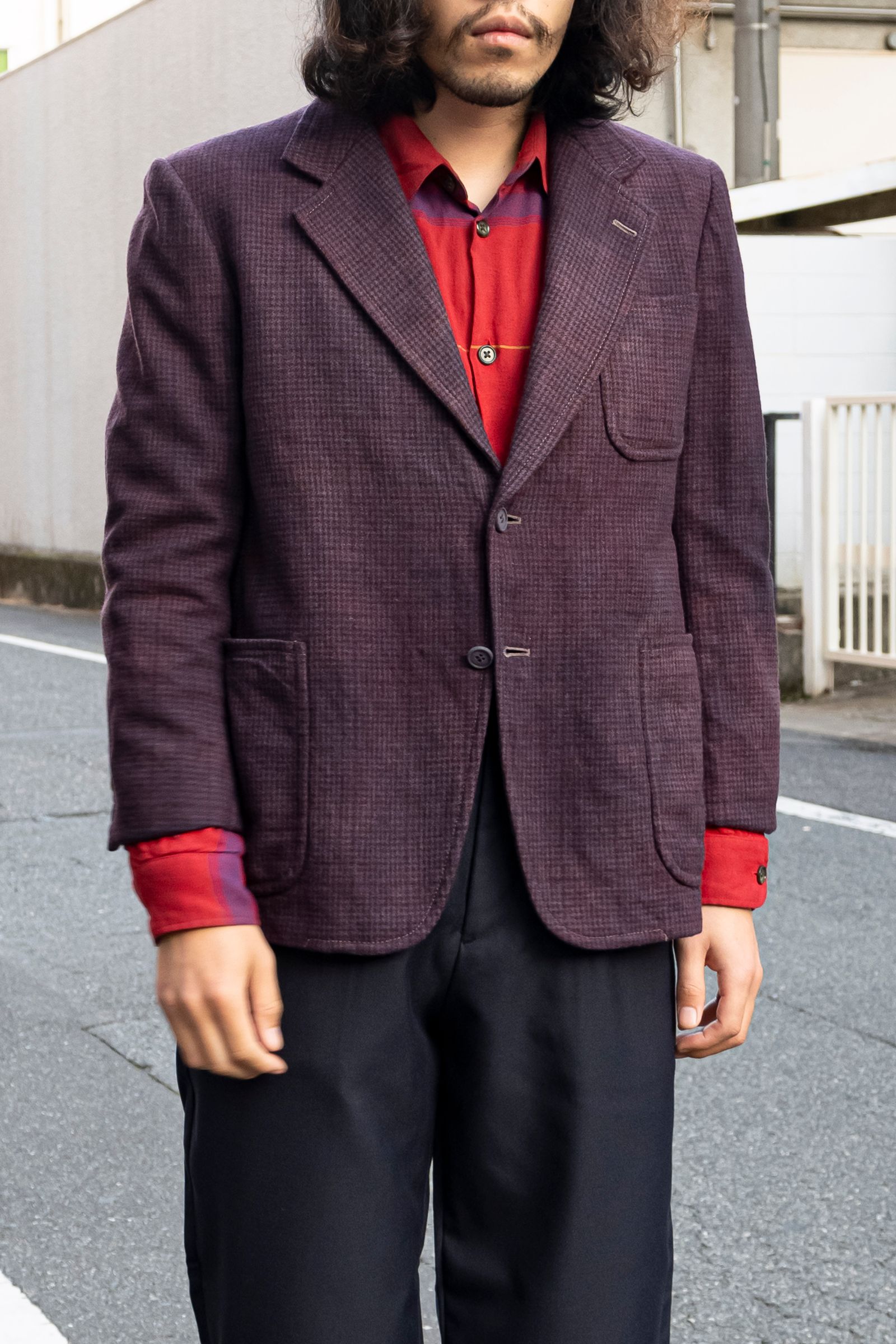 Remake Dye Wool Jacket / リメイクムラ染めテーラードジャケット