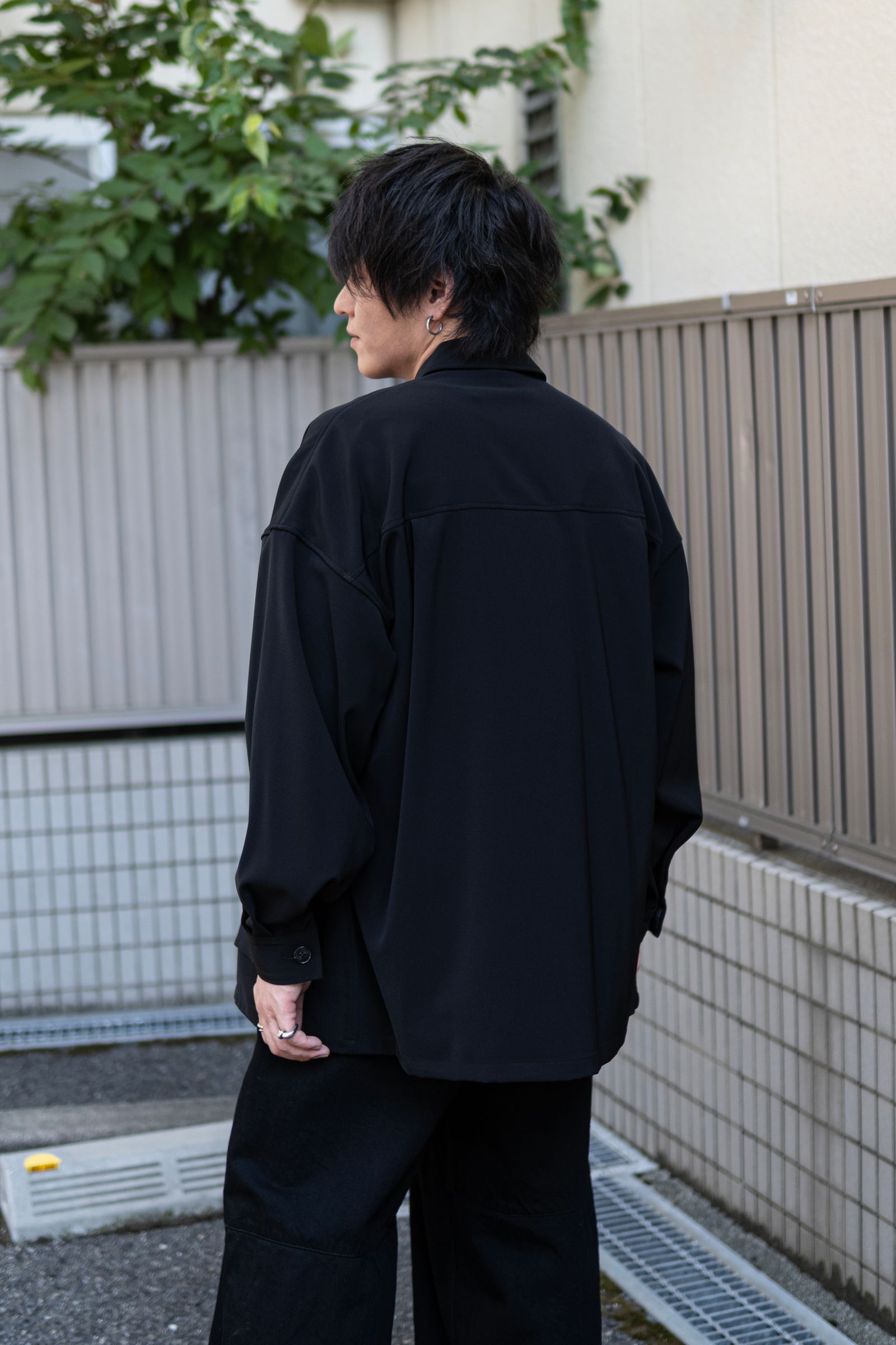 OVERSIZED SAFARI JACKET / BLACK