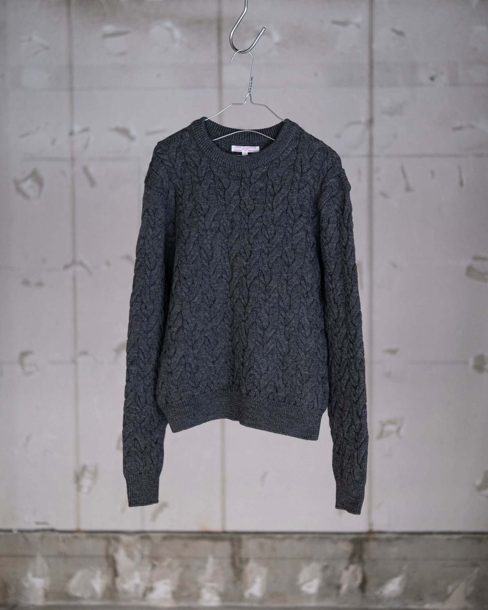 Cable Knit in Mérinos d'Arles / Gray Melange