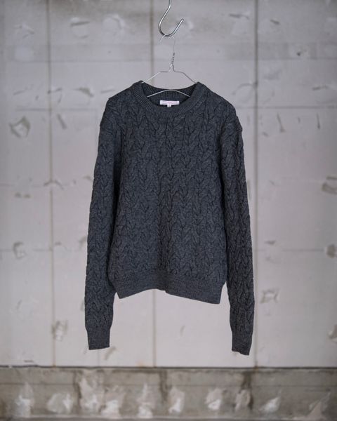 Cable Knit in Mérinos d'Arles / Gray Melange