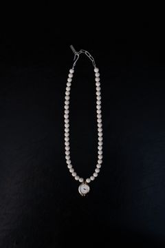 Orbit Watch Necklace - Riverstone / Beige