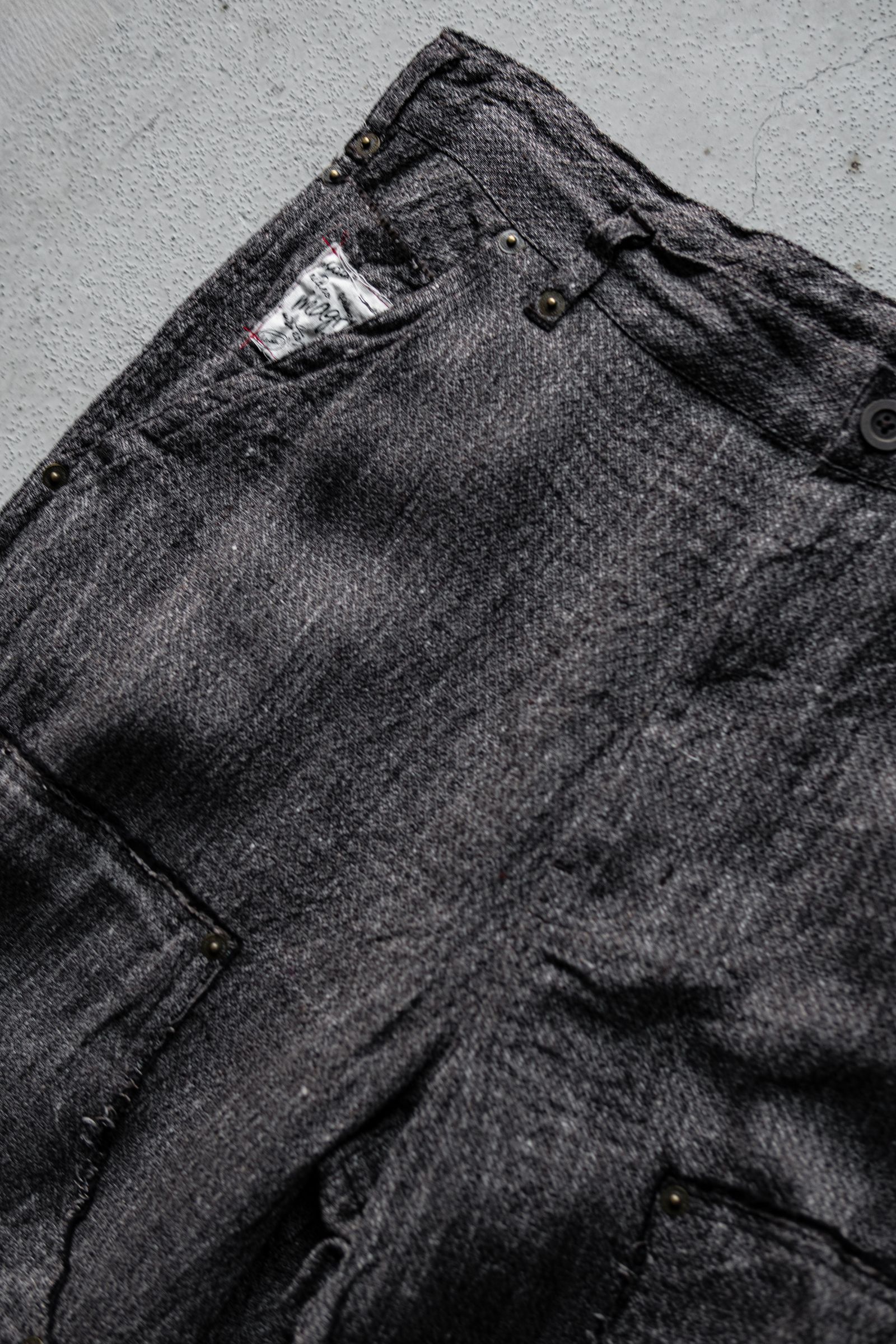 Linen Silk Double knee PT / brw