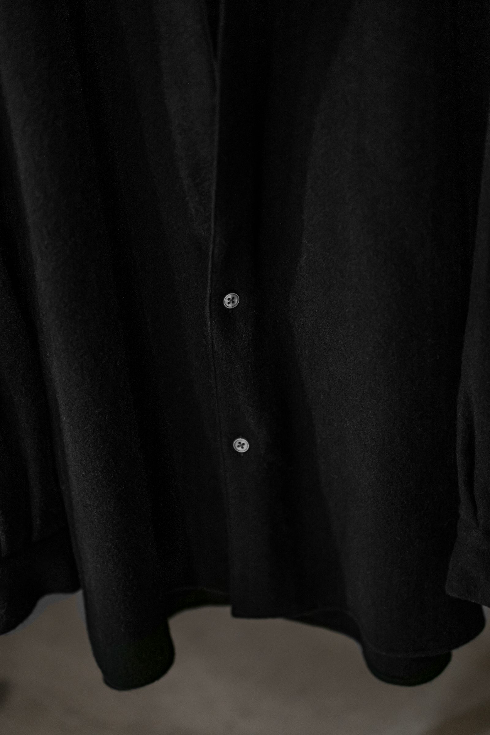 CASHMERE SHIRT JACKET / BLACK