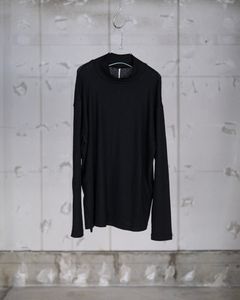 HIGH NECK LONG SLEEVE PULLOVER / BLACK