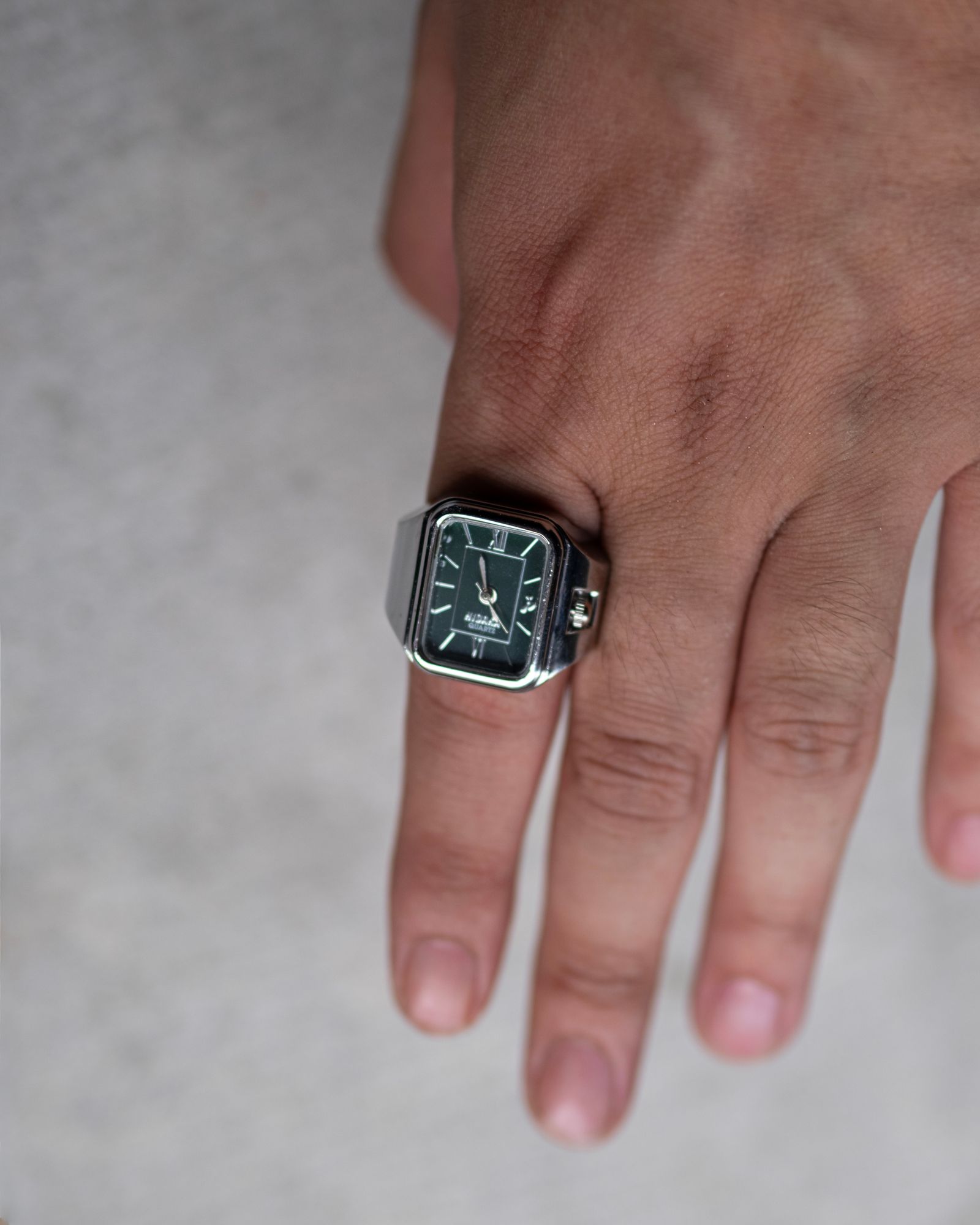 Legacy Ring Watch / Silver/Green