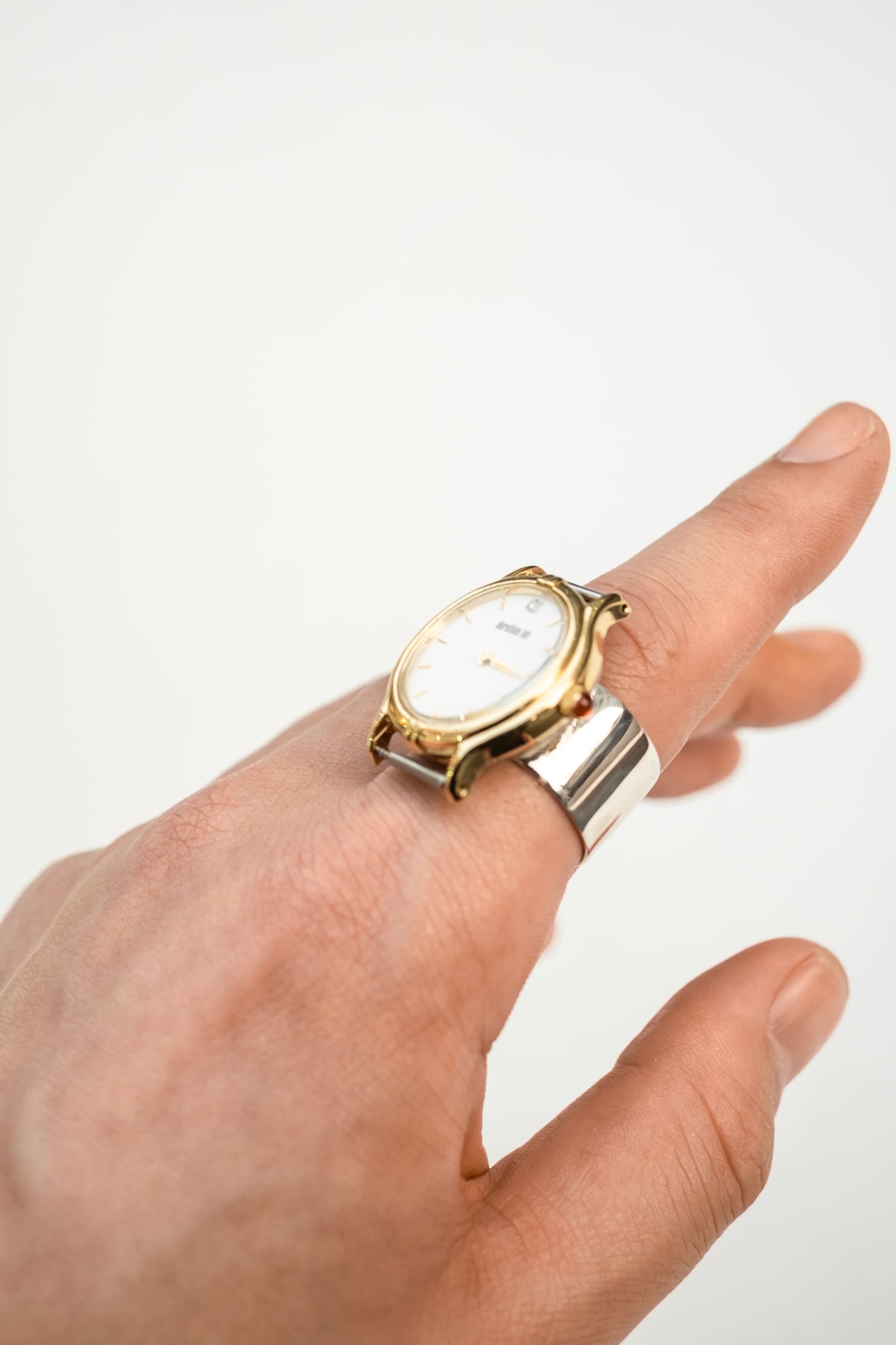 VINTAGE WATCH RING(Silver925)