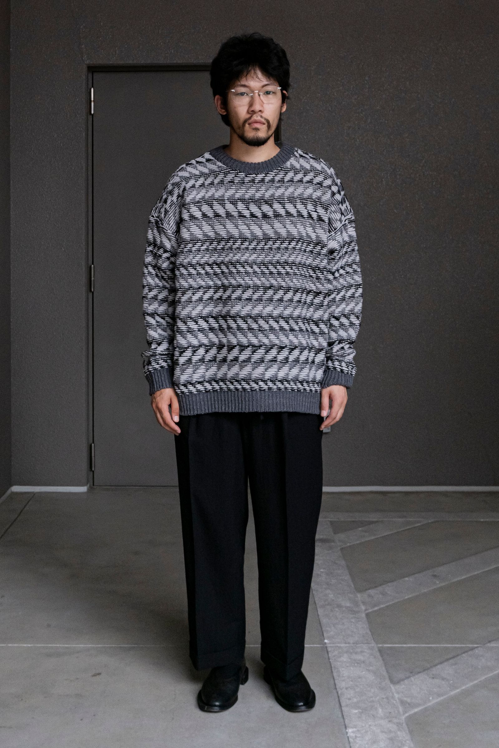 Blanc YM - Inside out Knit Pullover / Black | Retikle Online Store