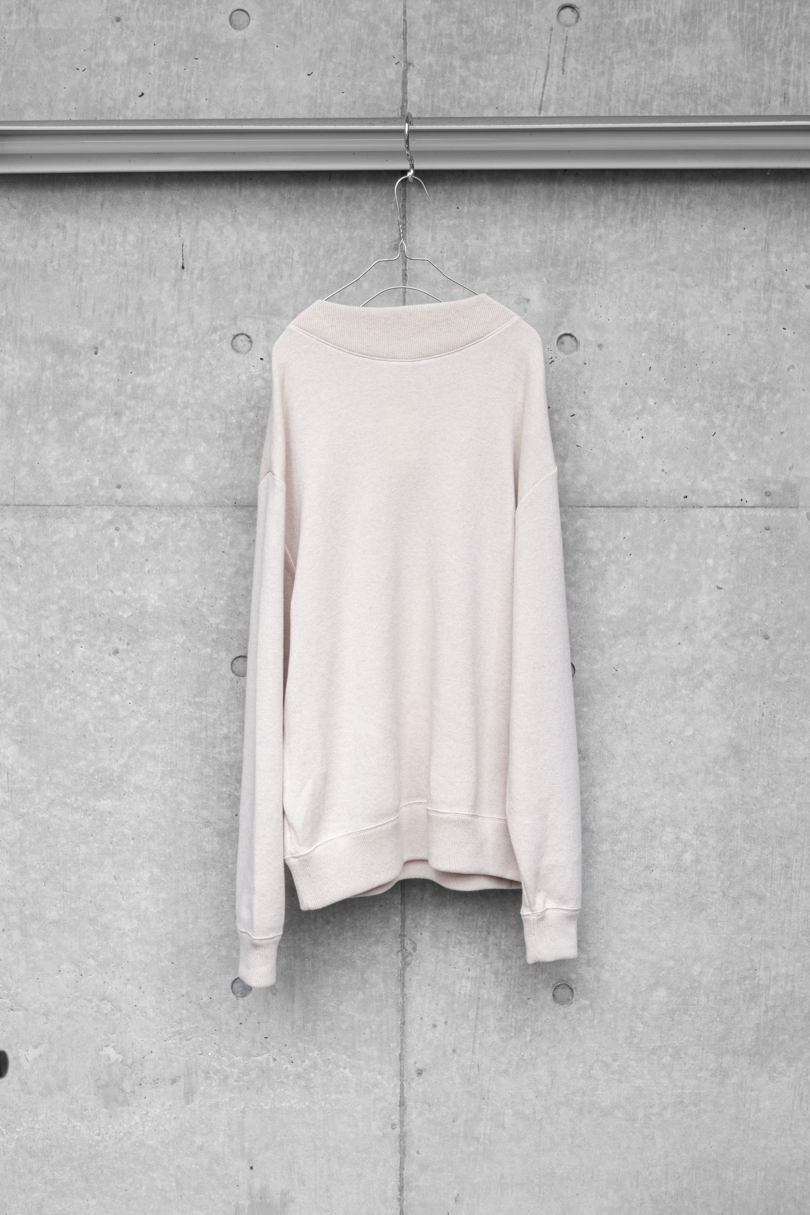 CASHMERE SKIING SWEAT KNITSHIRT / OATMEAL