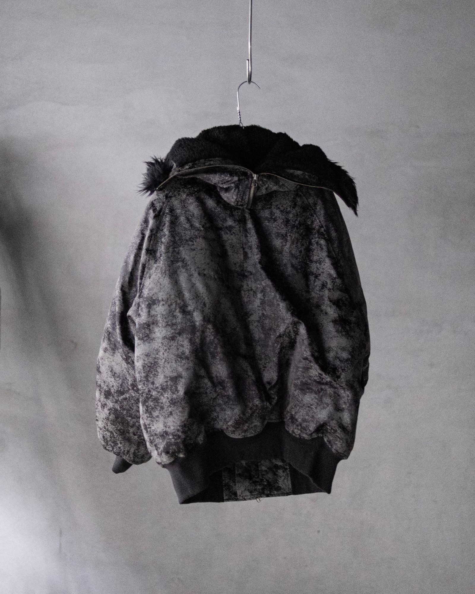 Rust printed N2 Blouson / blk