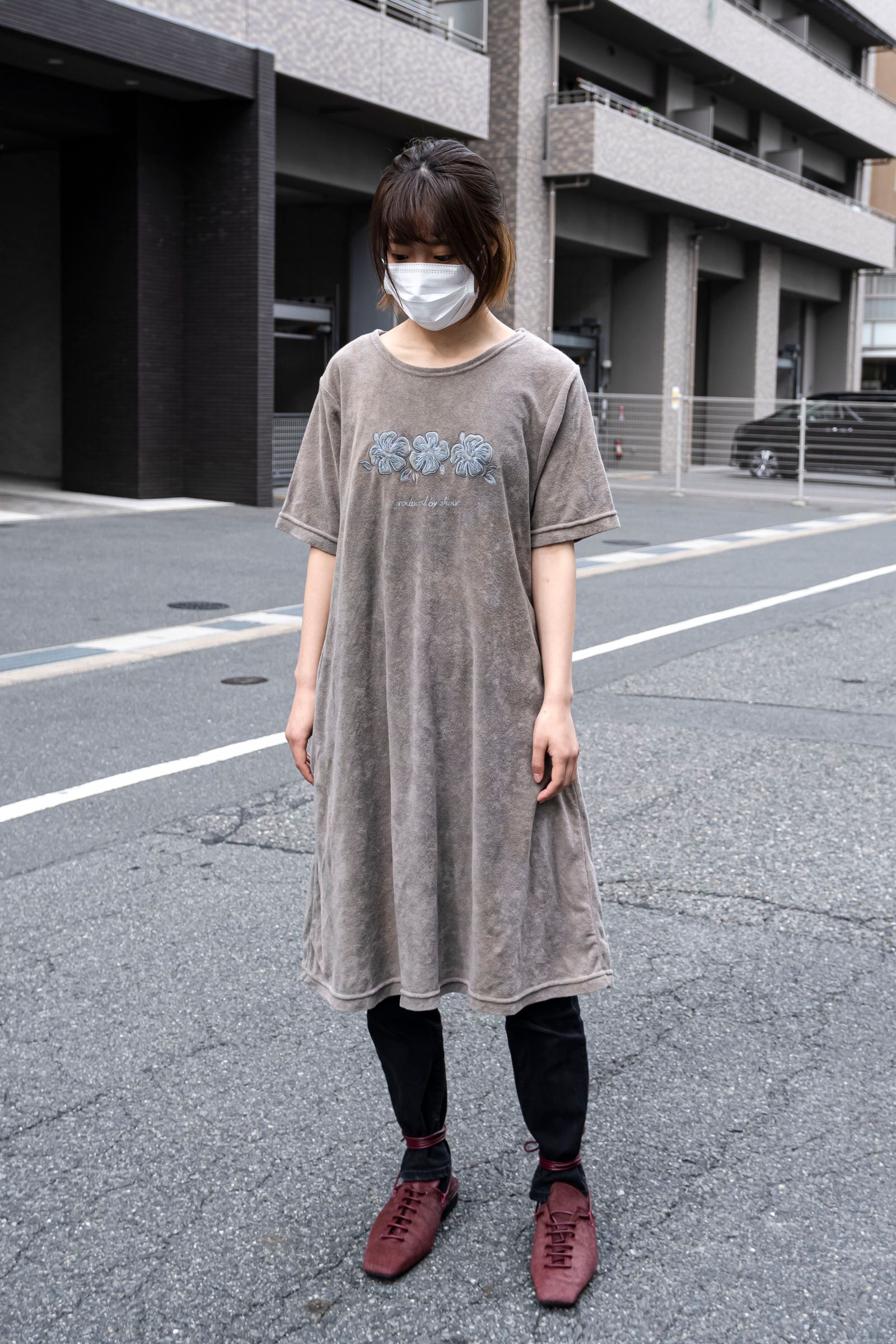 Remake "sumizome" dress