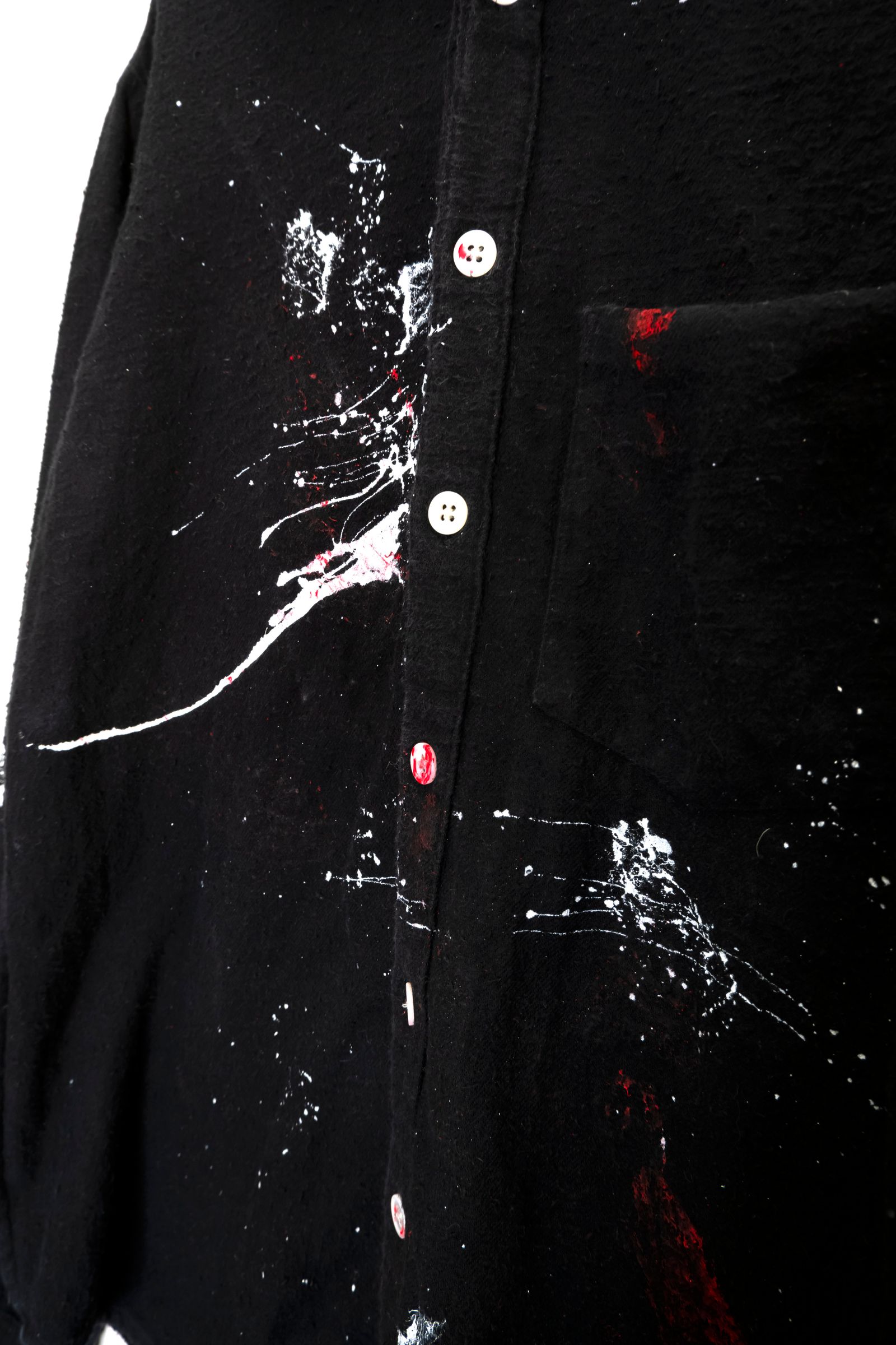 Remake Paint Black Shirts / リメイクペイントシャツ