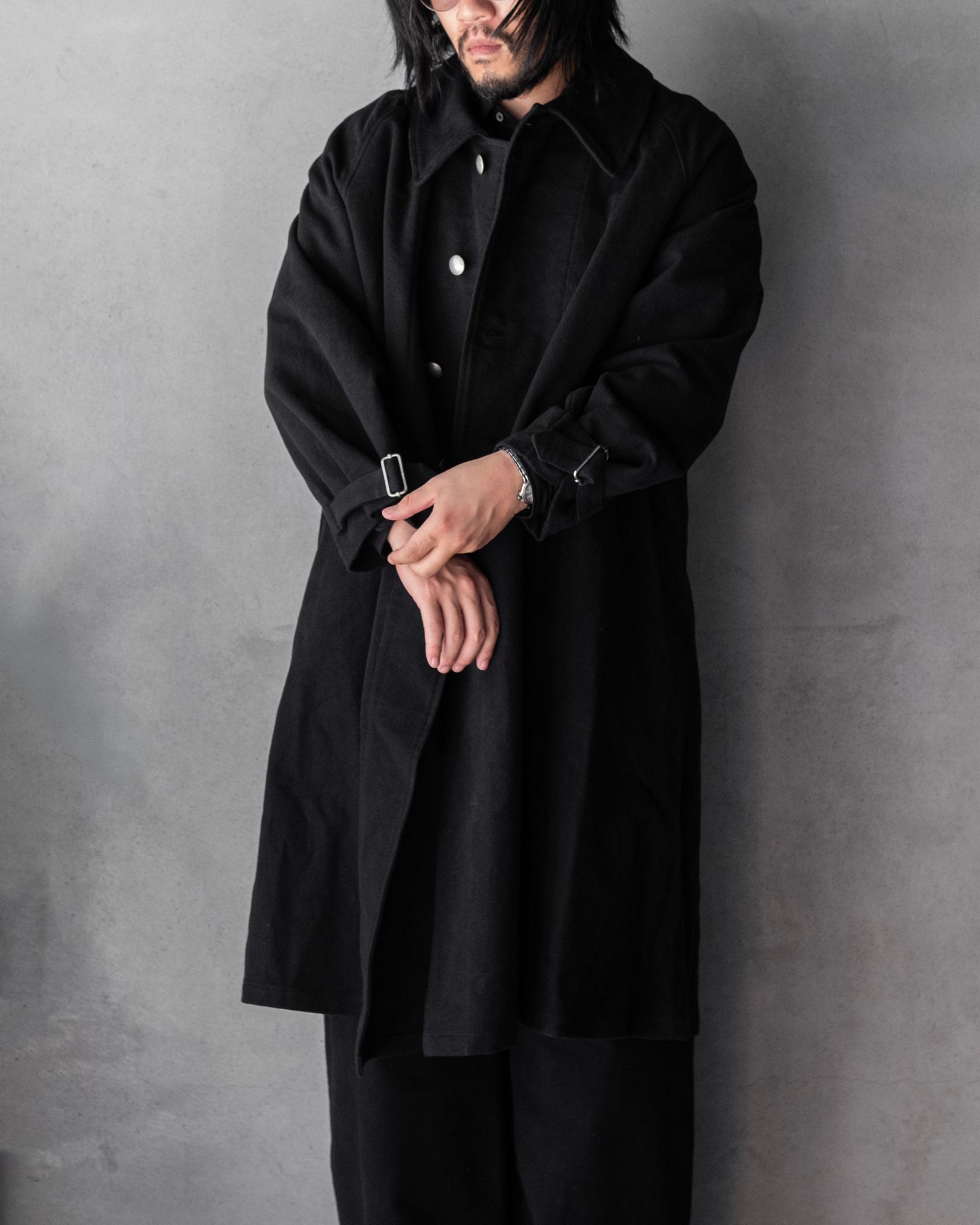 MOTOR CYCLE COAT / Black
