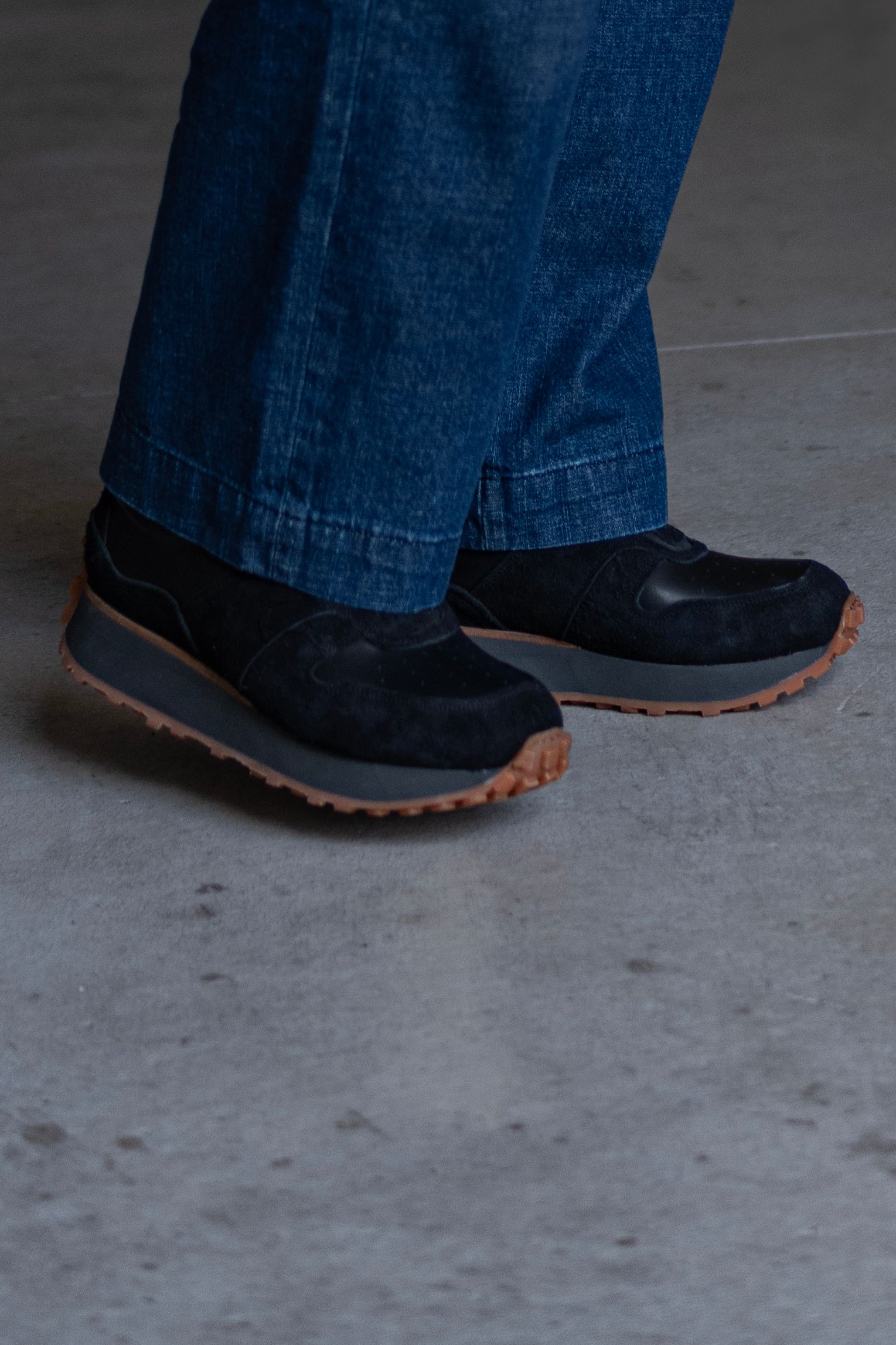 Zip & gore runner / Black