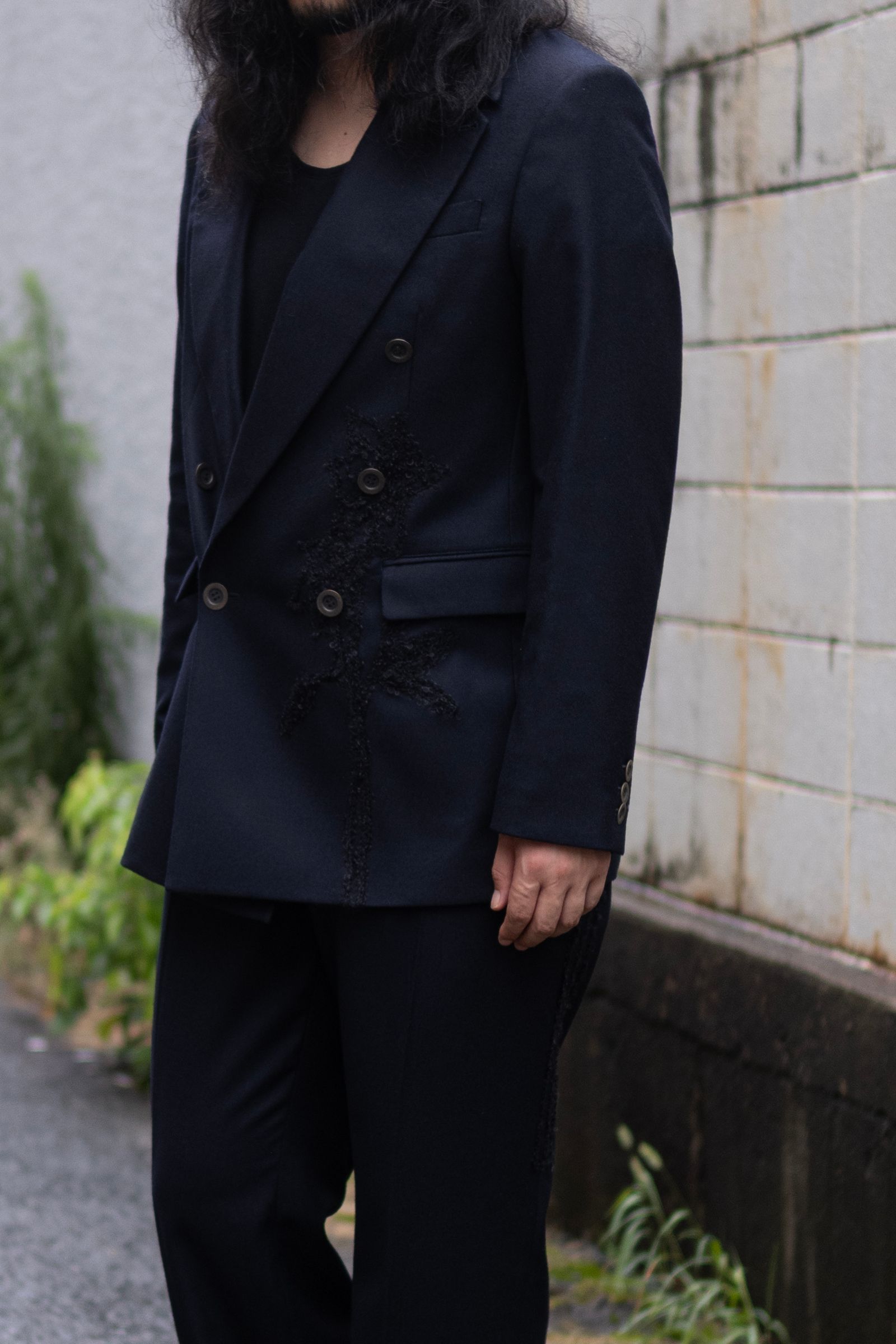 Code embroidery JKT / nvy