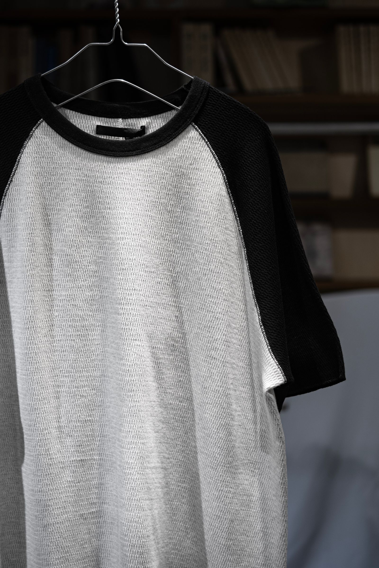 RAGLAN SLEEVE THERMAL SS / WHITE×BLACK