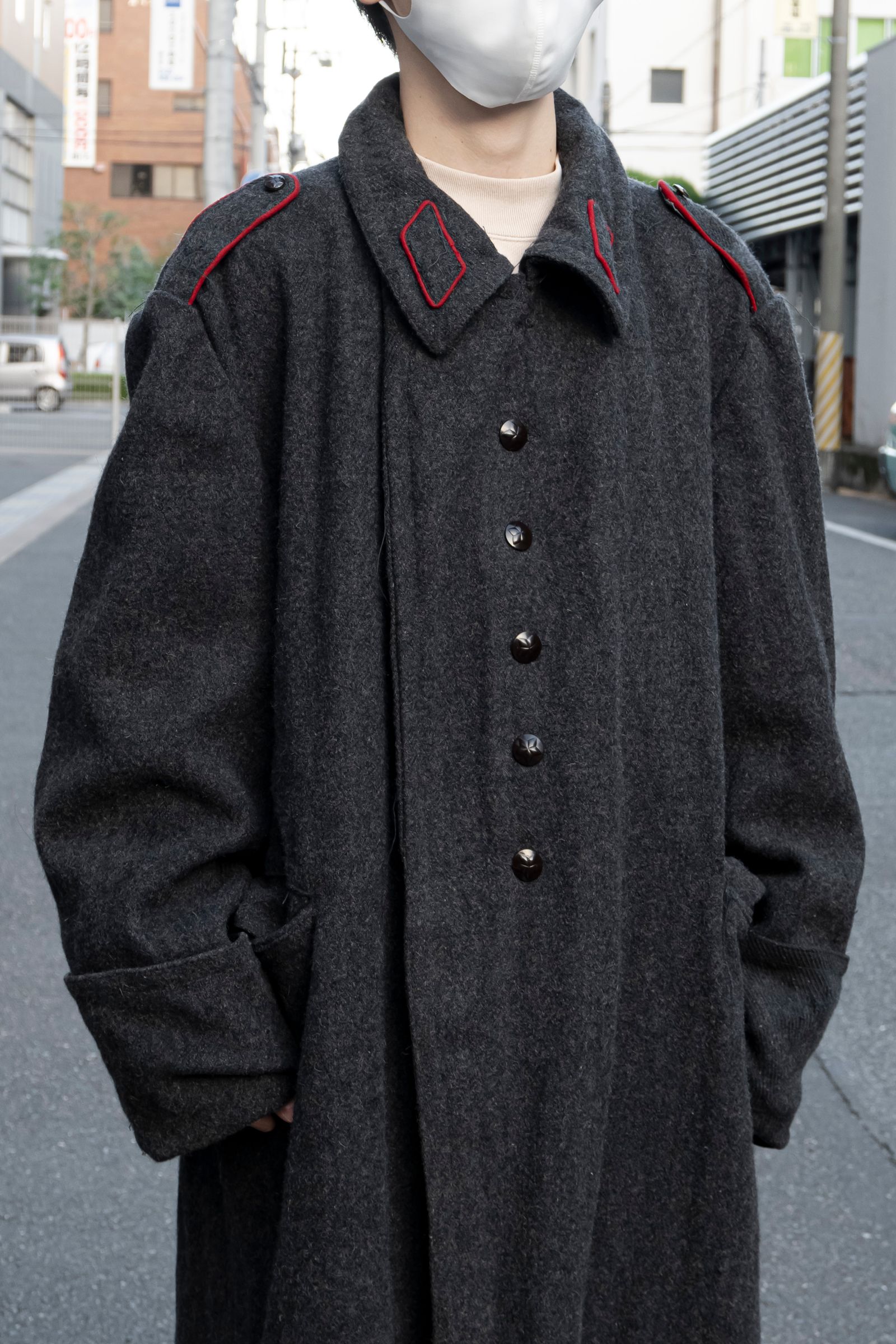 Czechoslovakia Remake Melton Wool Long Coat / リメイクチェコ