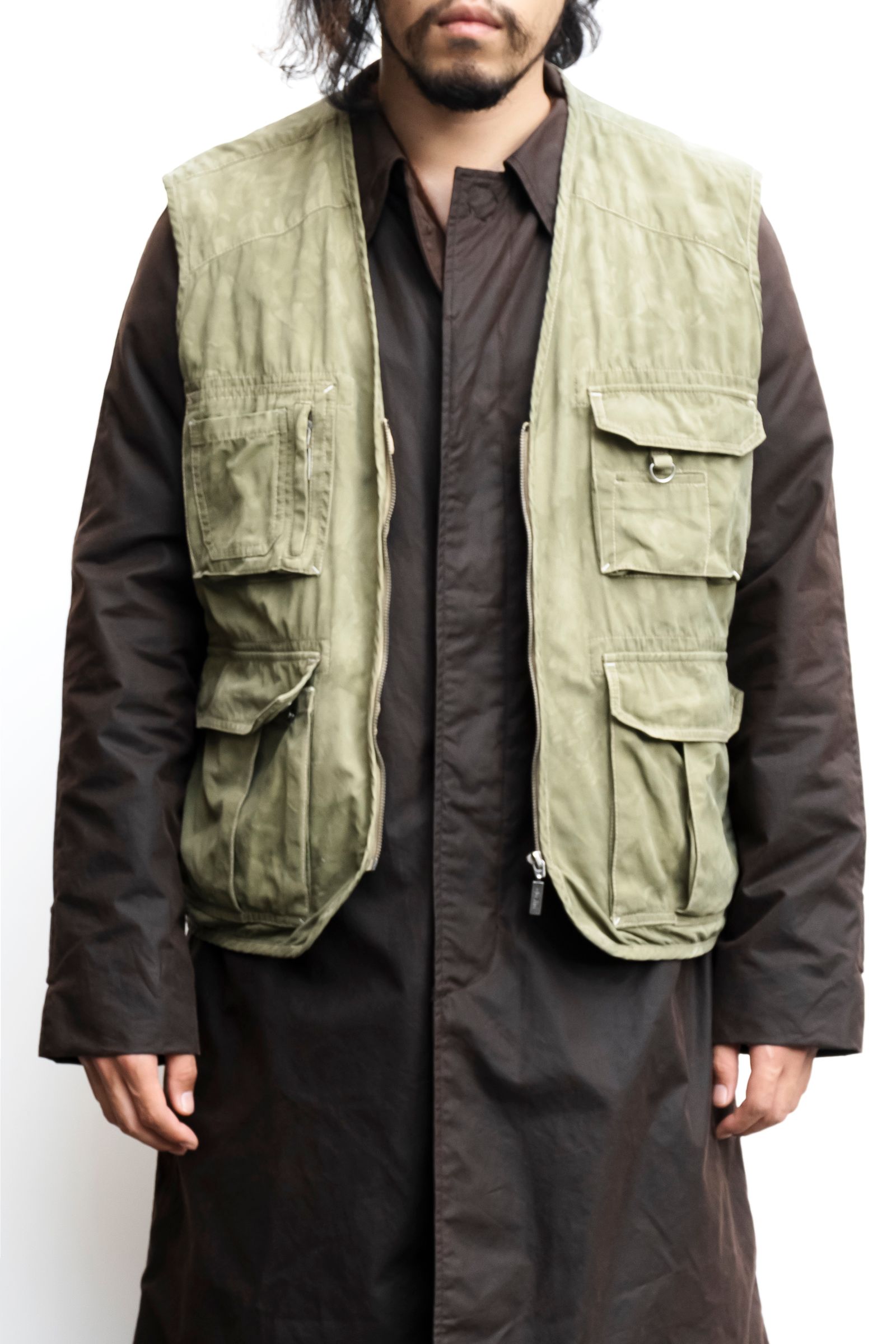 Remake Pigment Dye Fishing Vest / リメイクムラ染めフィッシングベスト
