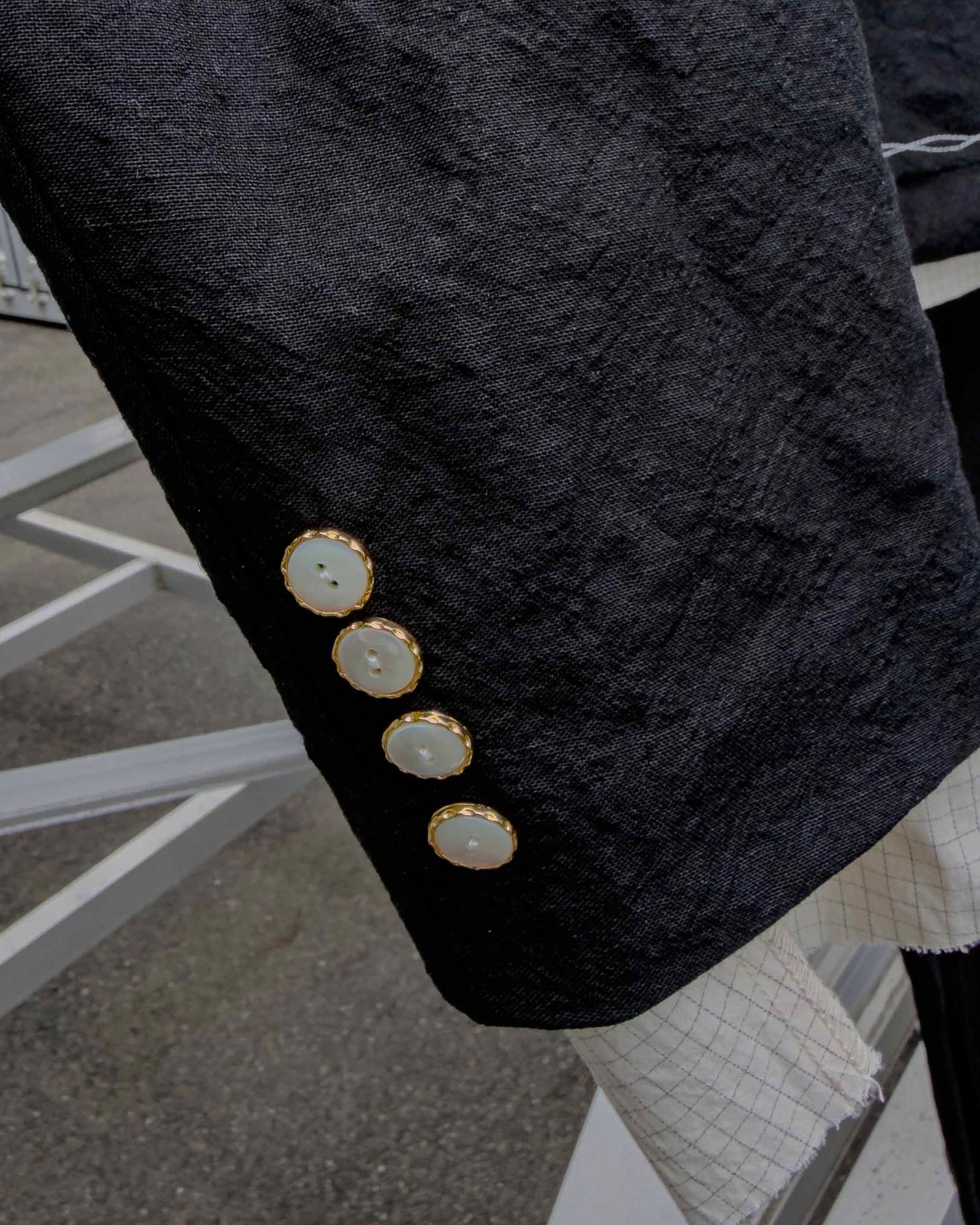 SEPARATE PATCH POCKET CEREMONY JACKET / Black