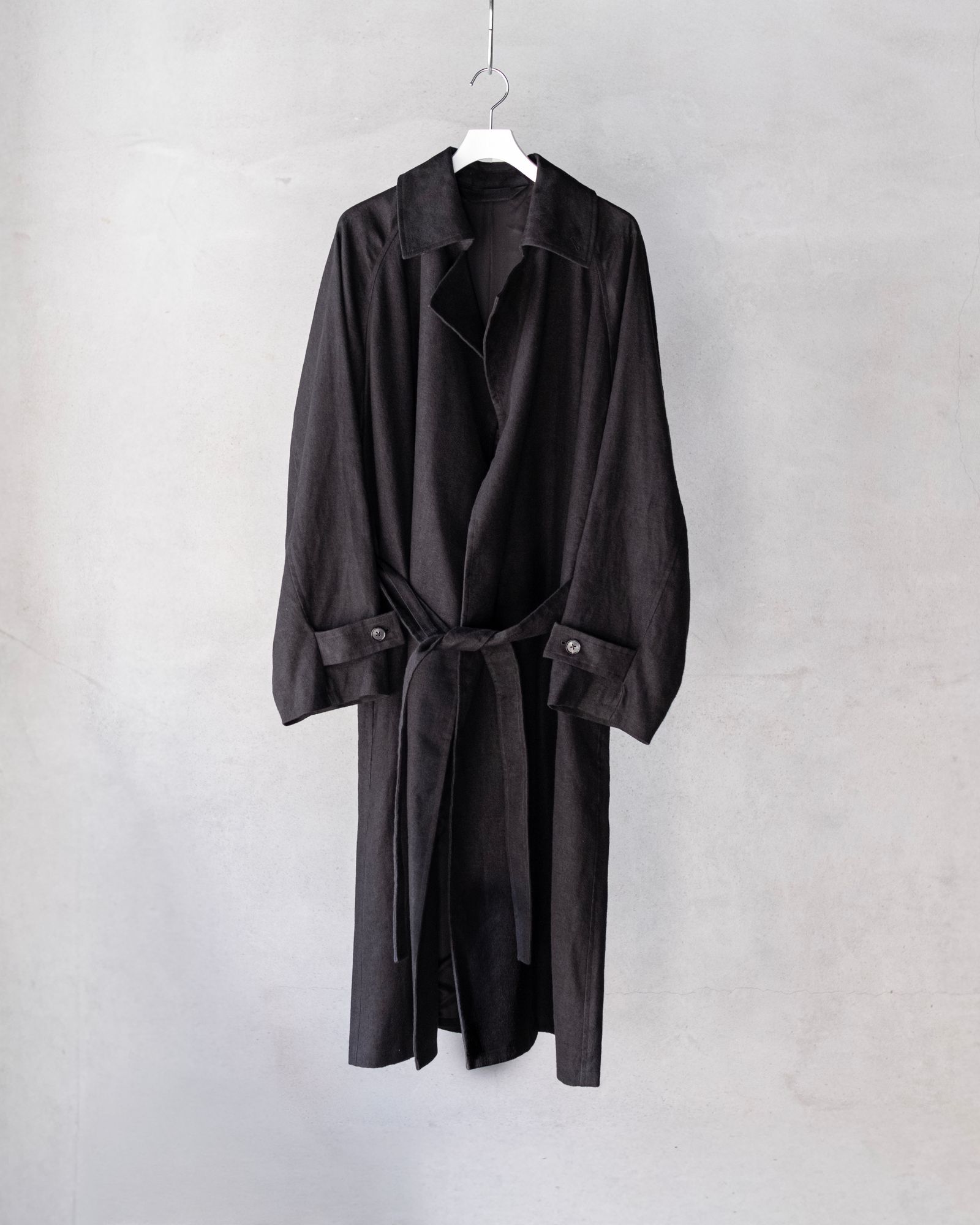Hemp Oversize Coat / Black