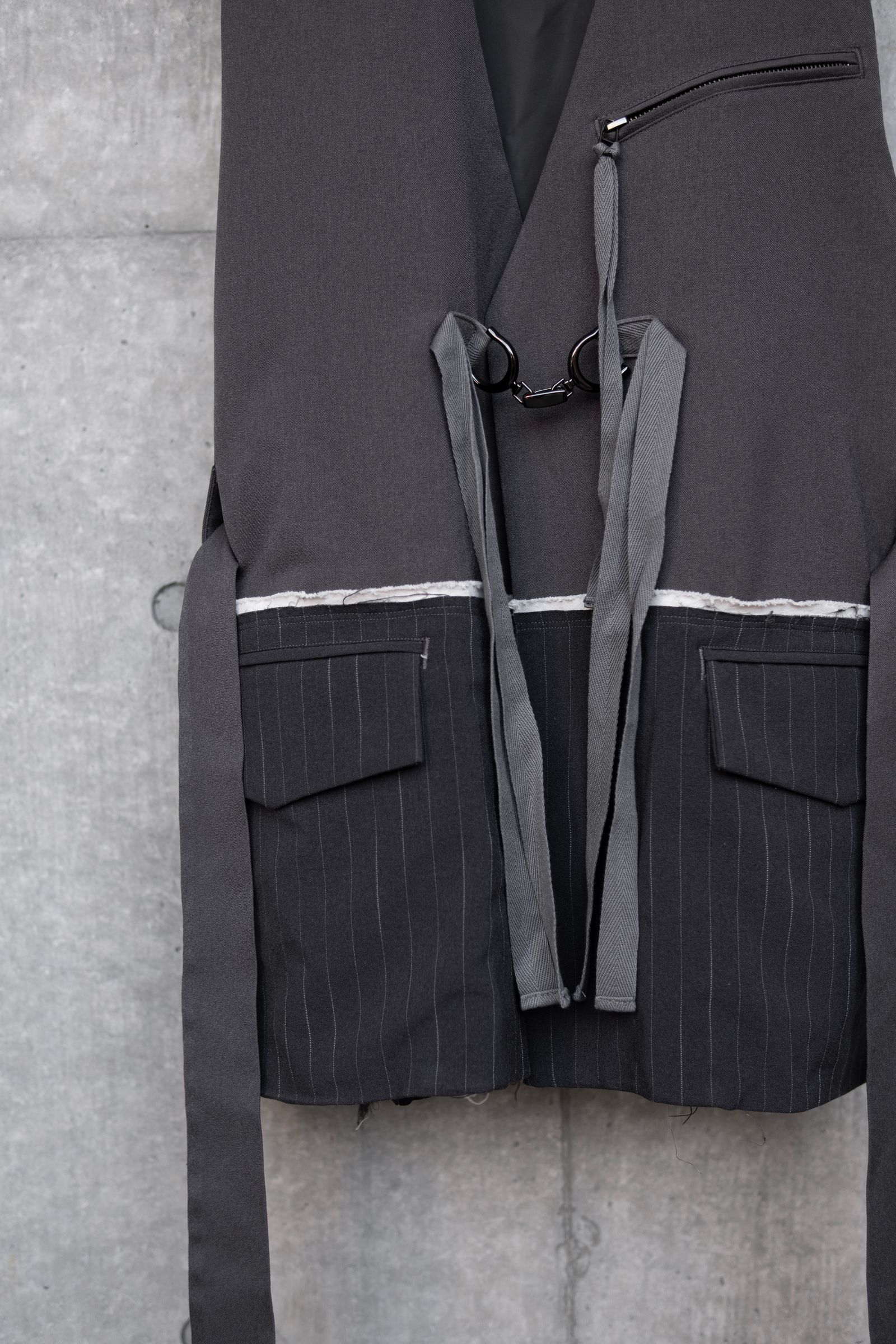 Oversized gilet / gry