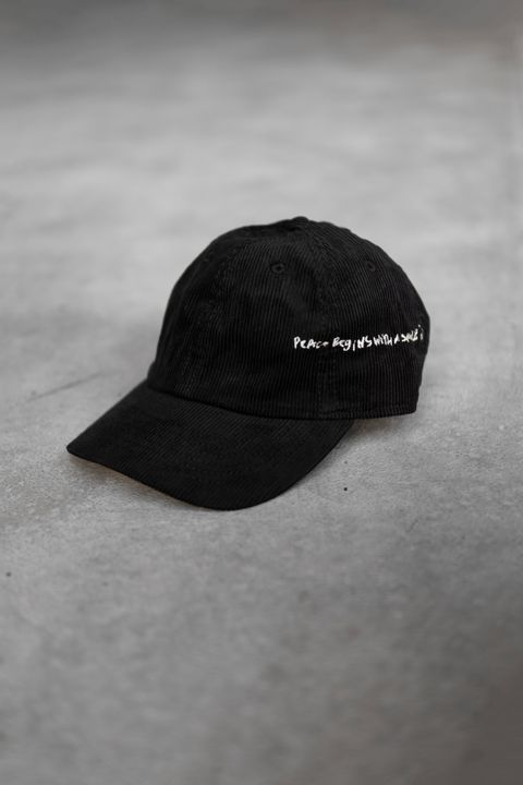 EMBROIDERED CAP / Black