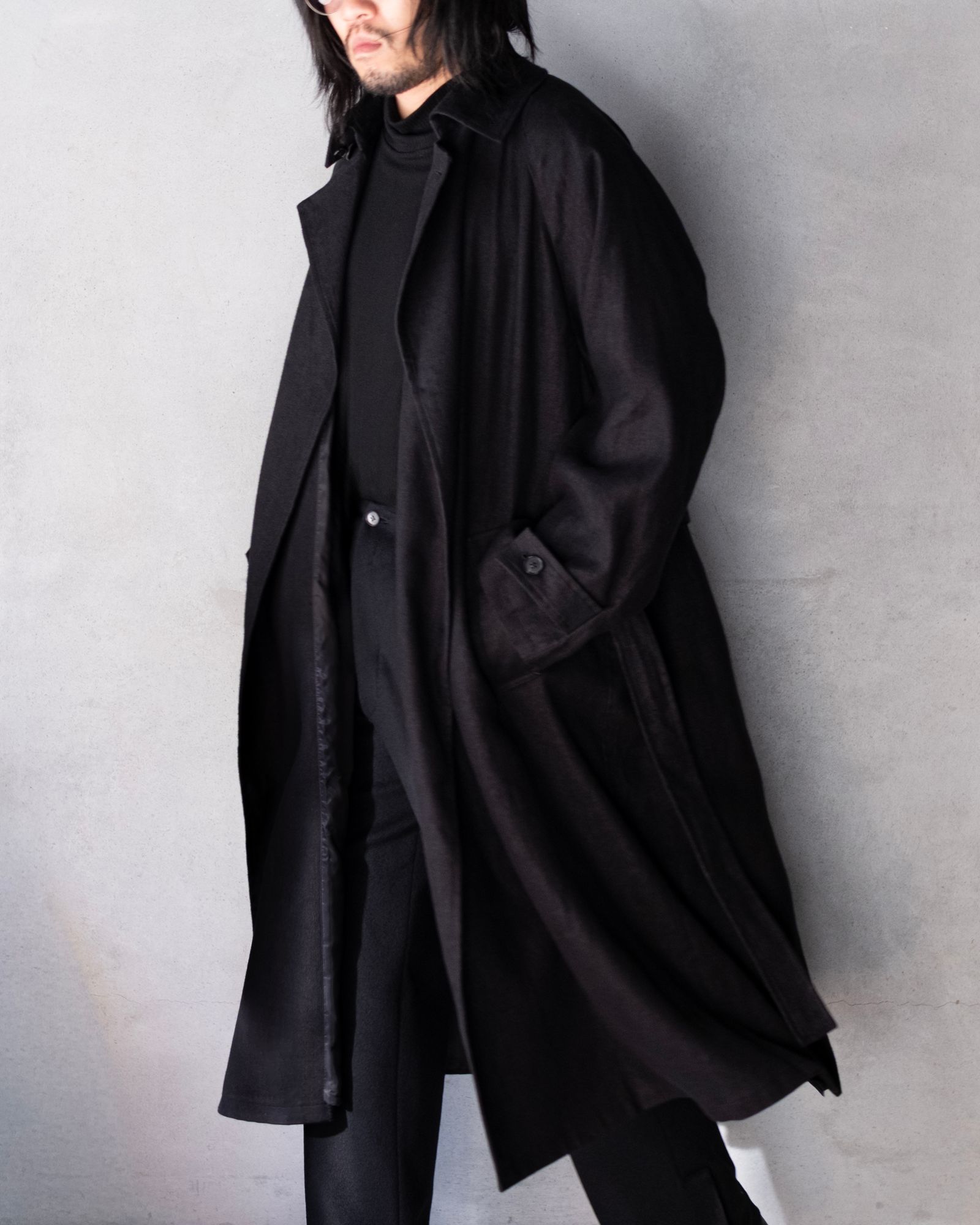 Hemp Oversize Coat / Black