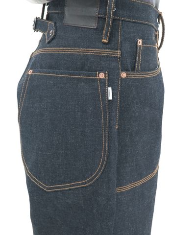 CLASSIC DOUBLE KNEE DENIM PANTS / RIGID INDIGO