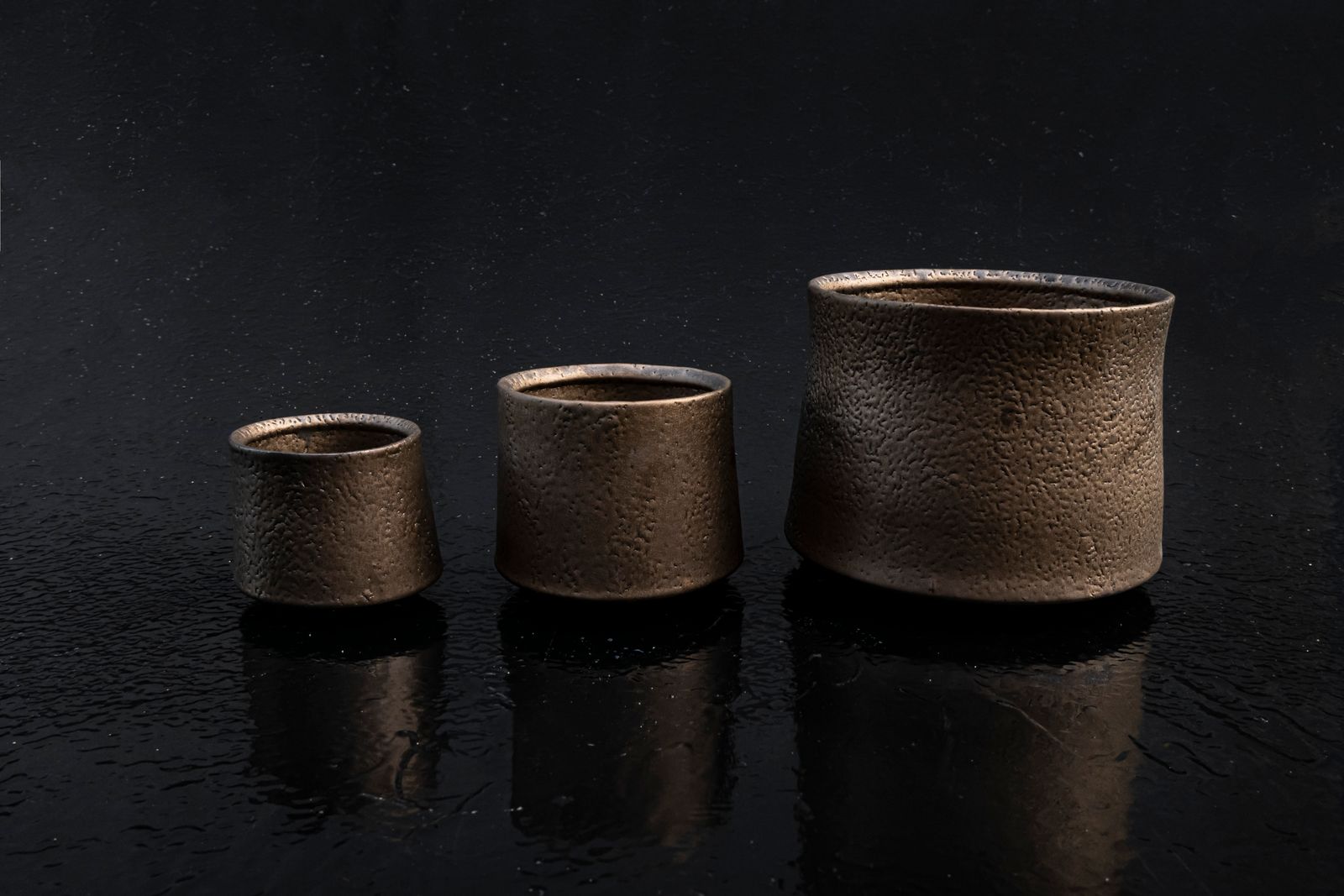 【当店限定】smiya pot -黄金梅花皮- M / 植木鉢