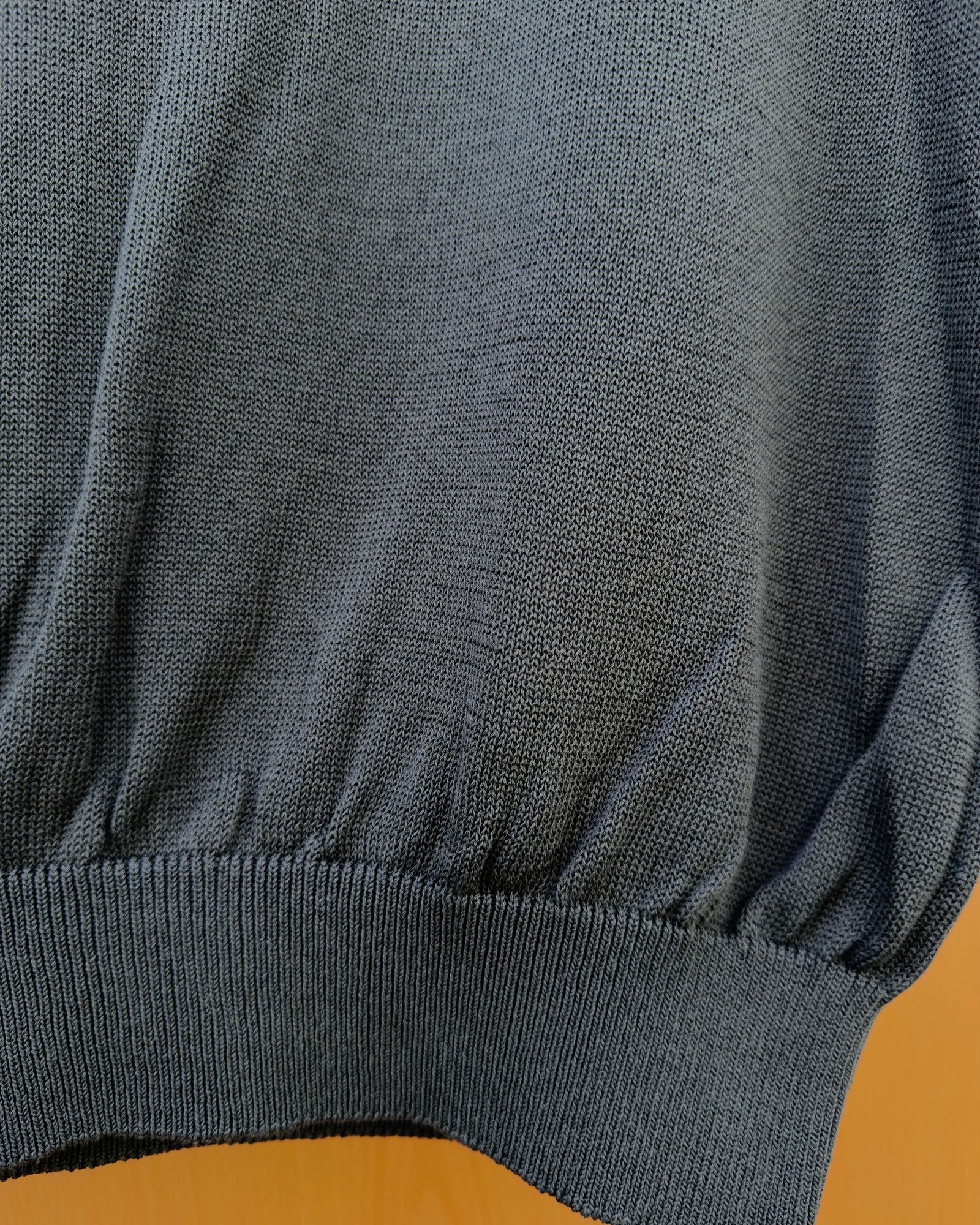 Wide knit T-Shirt / Gray