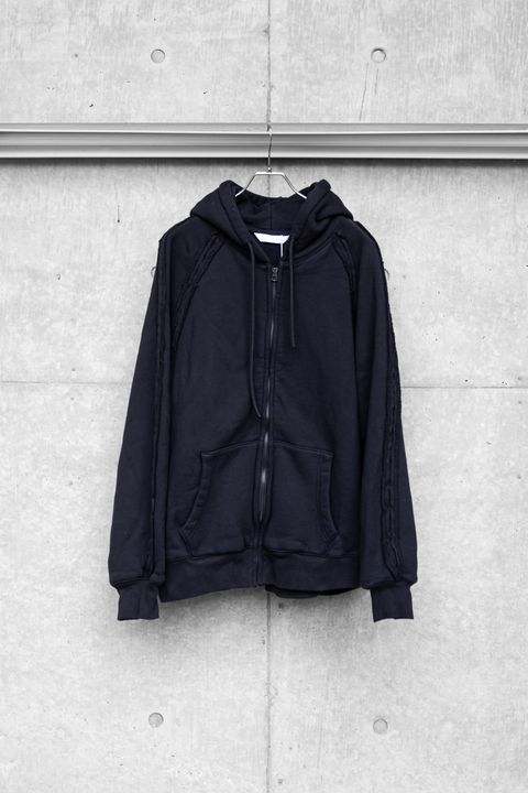 Full-Zip Sweat Hoodie / Black