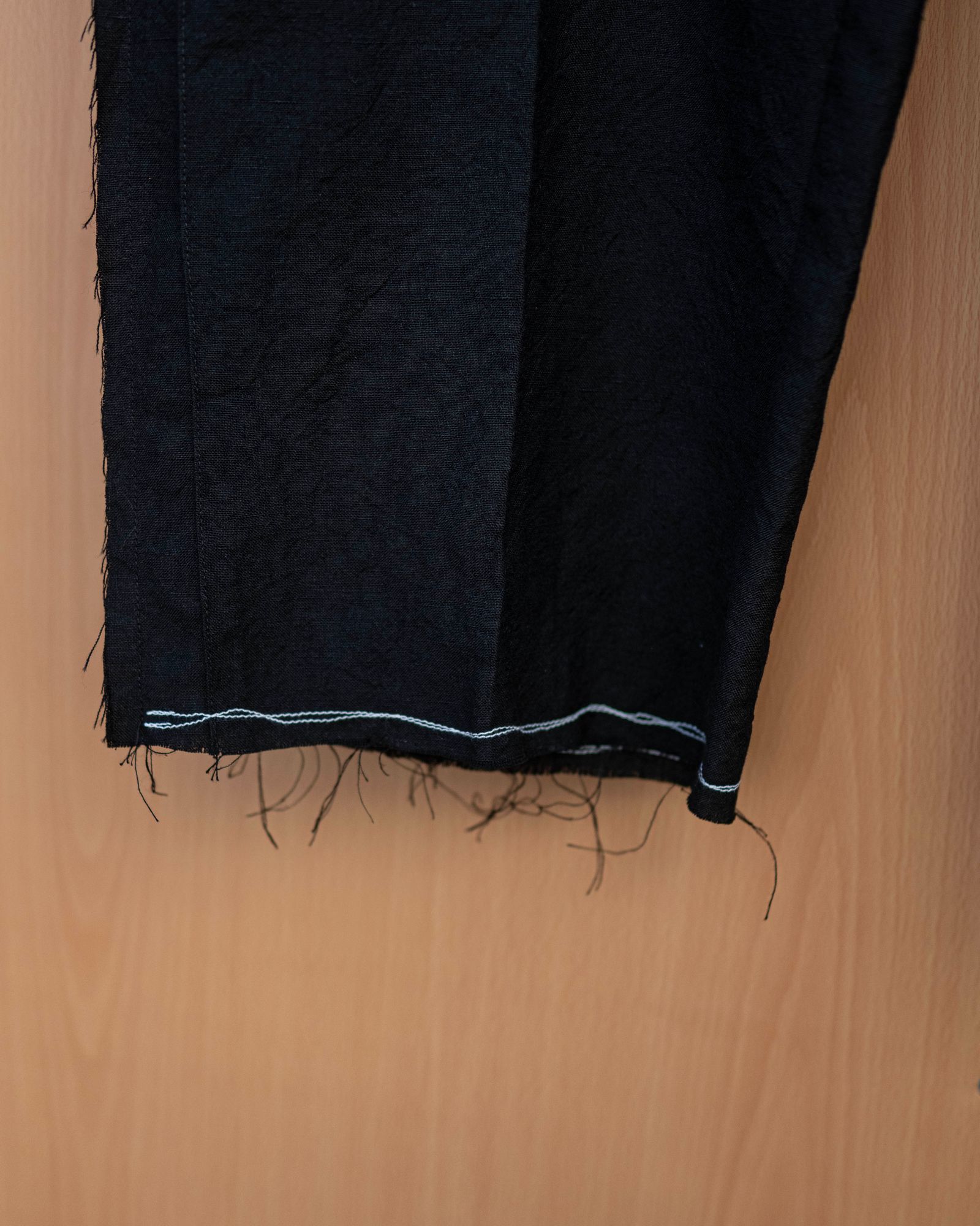 “SAMON” pleated ceremony pants / Black