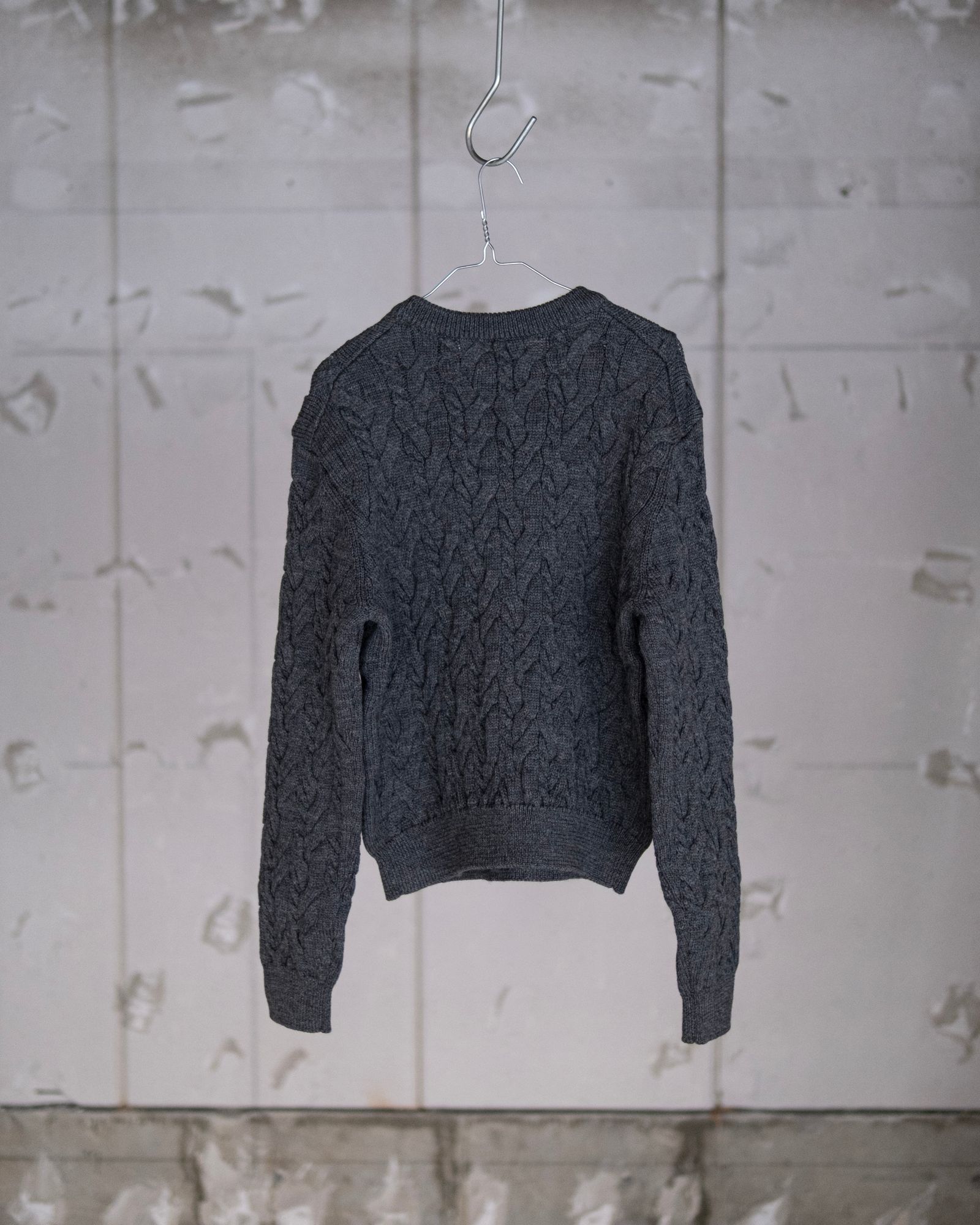 Cable Knit in Mérinos d'Arles / Gray Melange