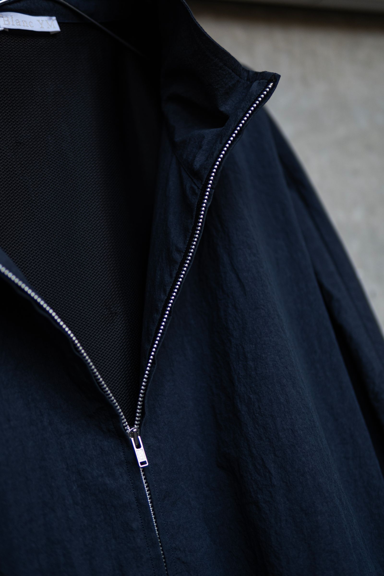 COTTON NYLON TRACK JACKET / DALL NAVY