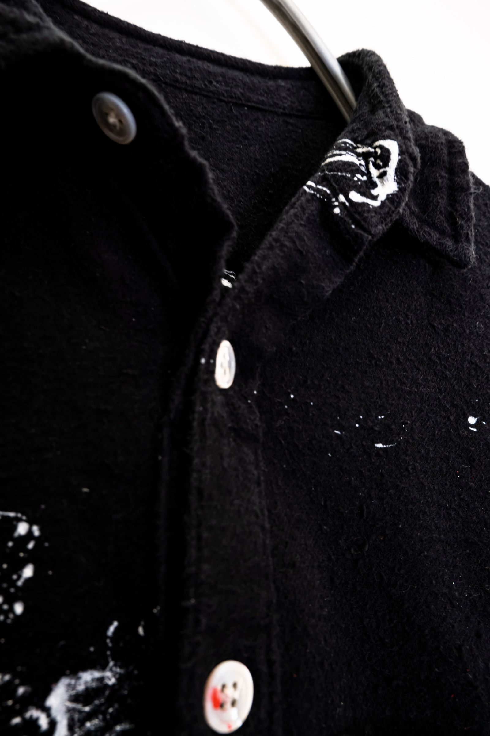 Remake Paint Black Shirts / リメイクペイントシャツ