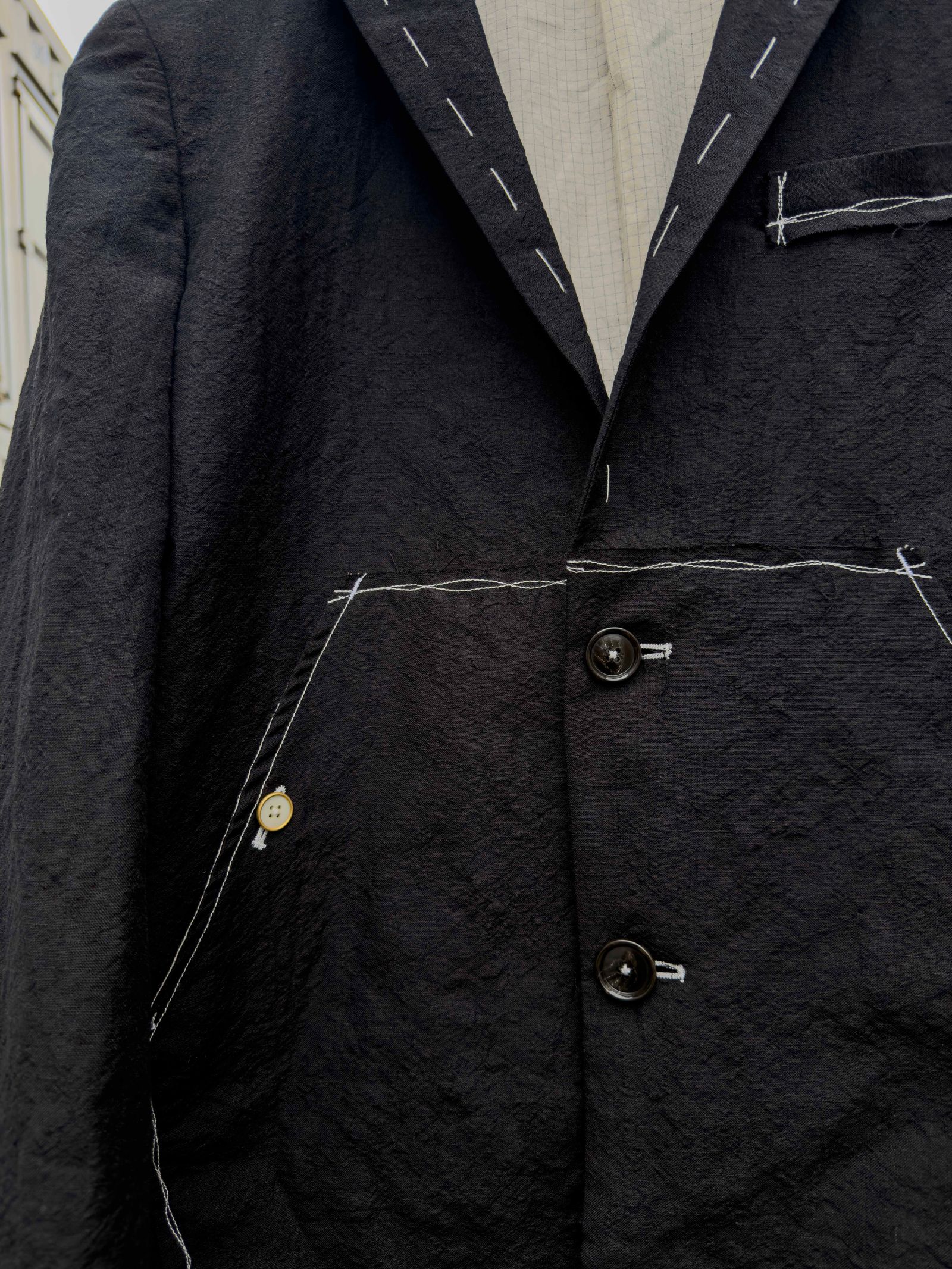 SEPARATE PATCH POCKET CEREMONY JACKET / Black