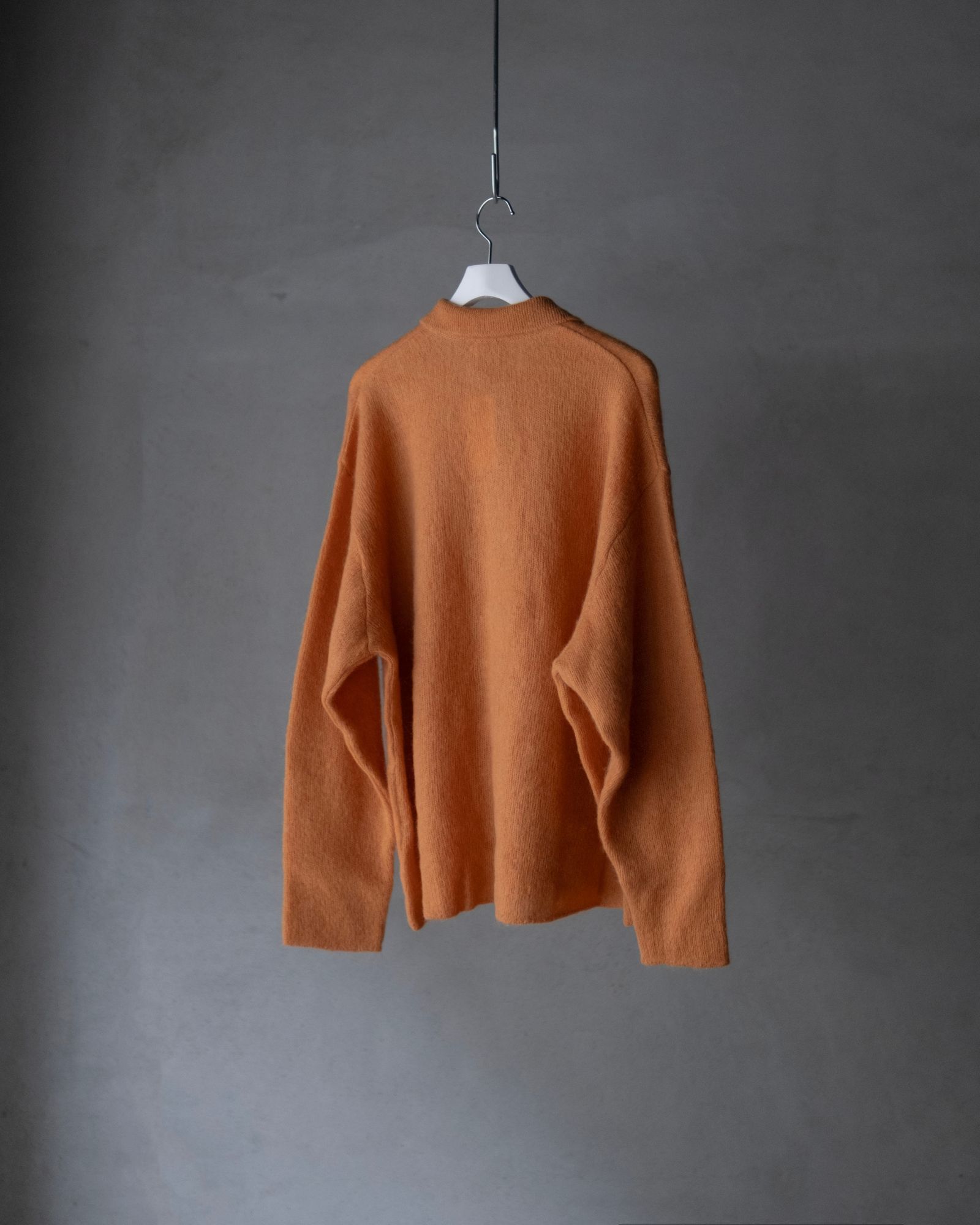 Kid Mohair Knit Shirts / Orange
