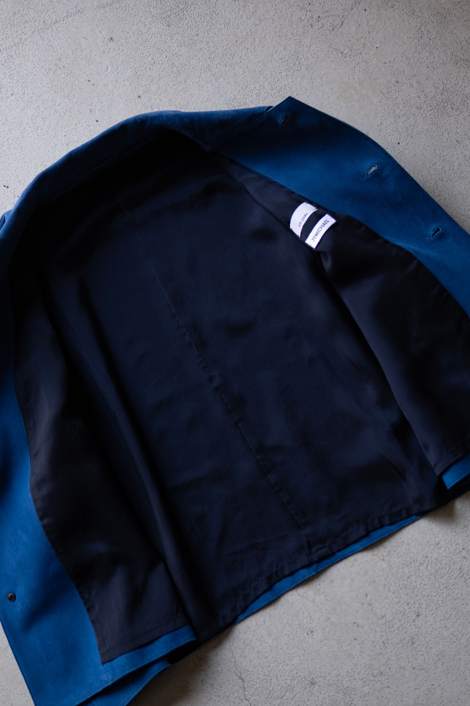 【GEN IZAWAx71MICHAEL】classic leather jacket / BLUE