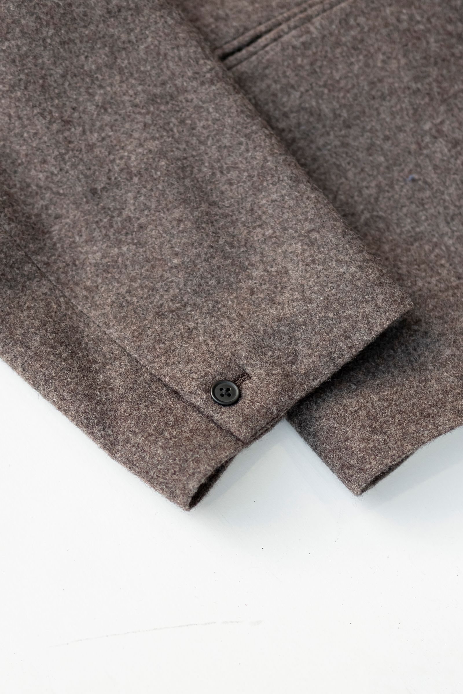 Blanc YM - Cashmere wool unconstructed JKT / Deep taupe | Retikle