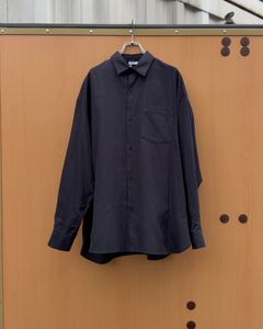 Soft Oxford Wide Shirts / Navy