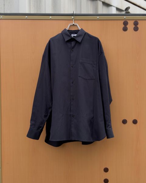 Soft Oxford Wide Shirts / Navy