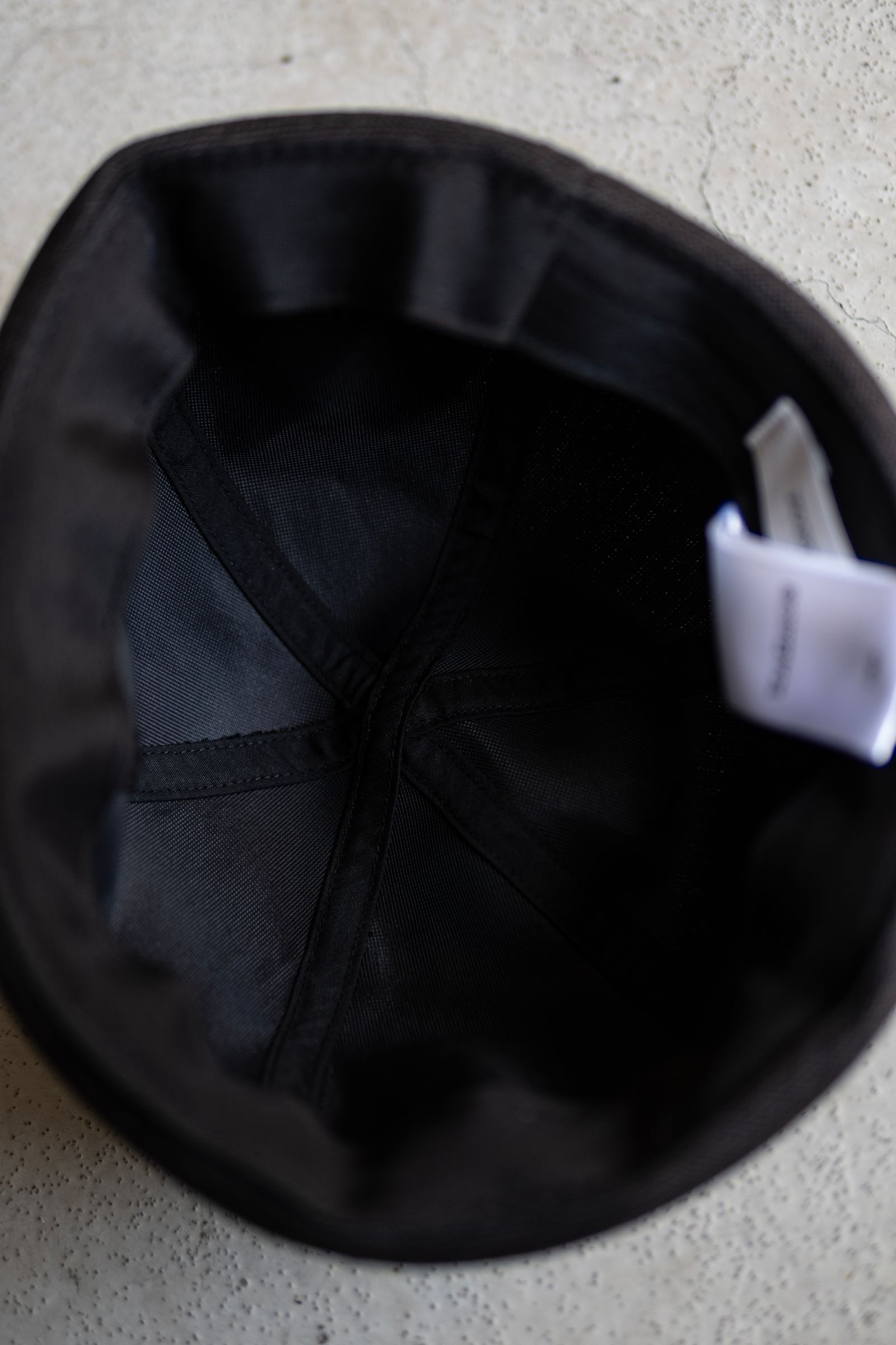 Linen Canvas Roll Cap / Black