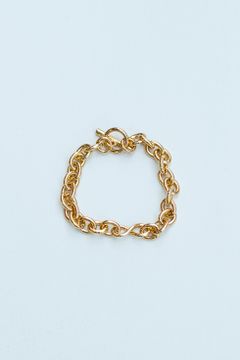 Silver Cross-Over bracelet / Gold