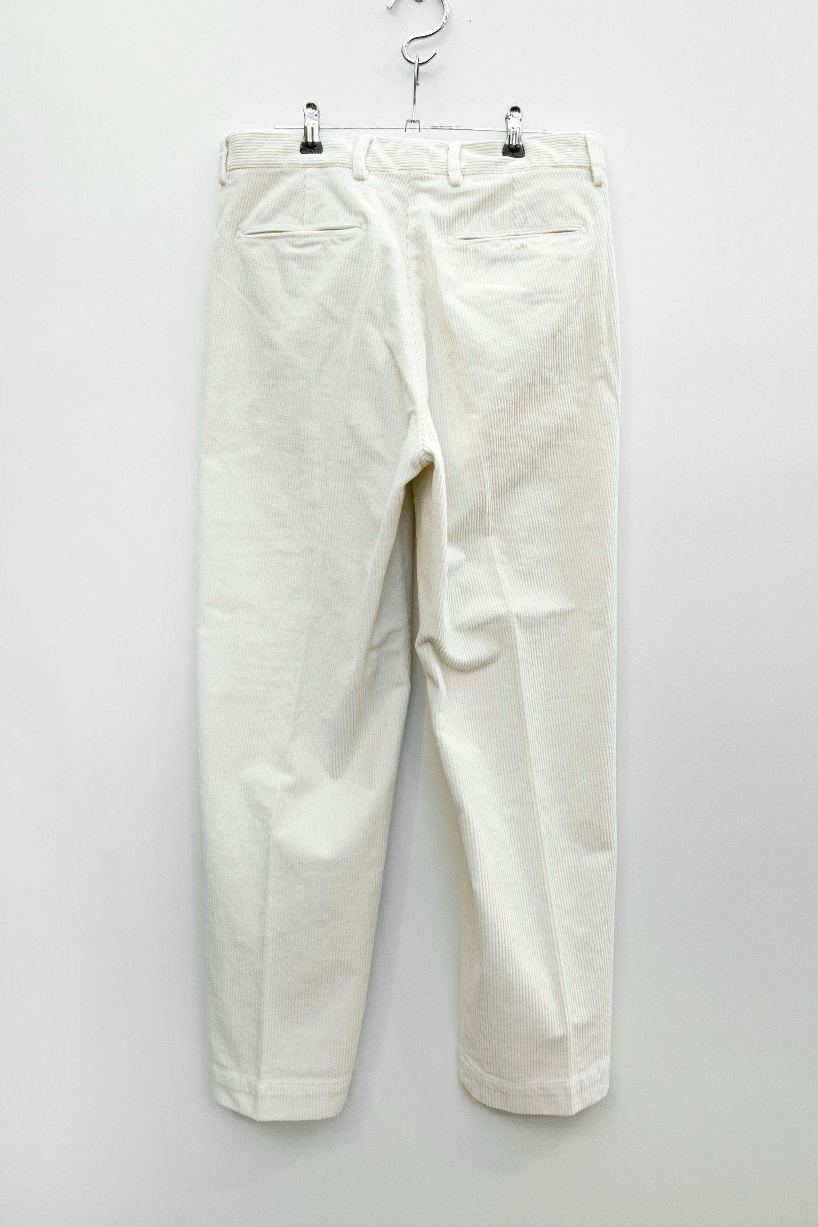 8walle Corduroy 1tuck Wide Pants / NATURAL