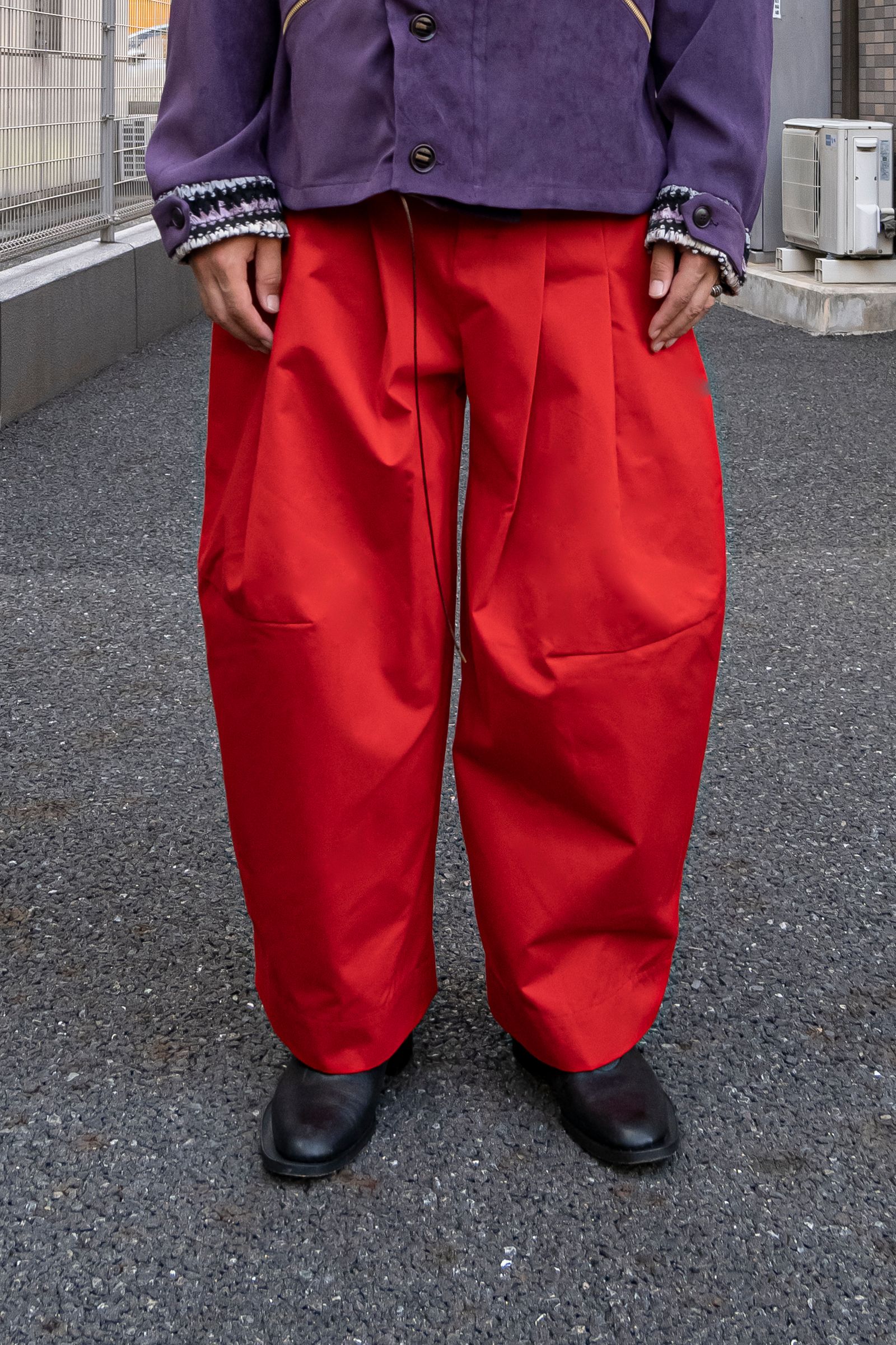 shinya kozuka 袴パンツ baggy pants 赤