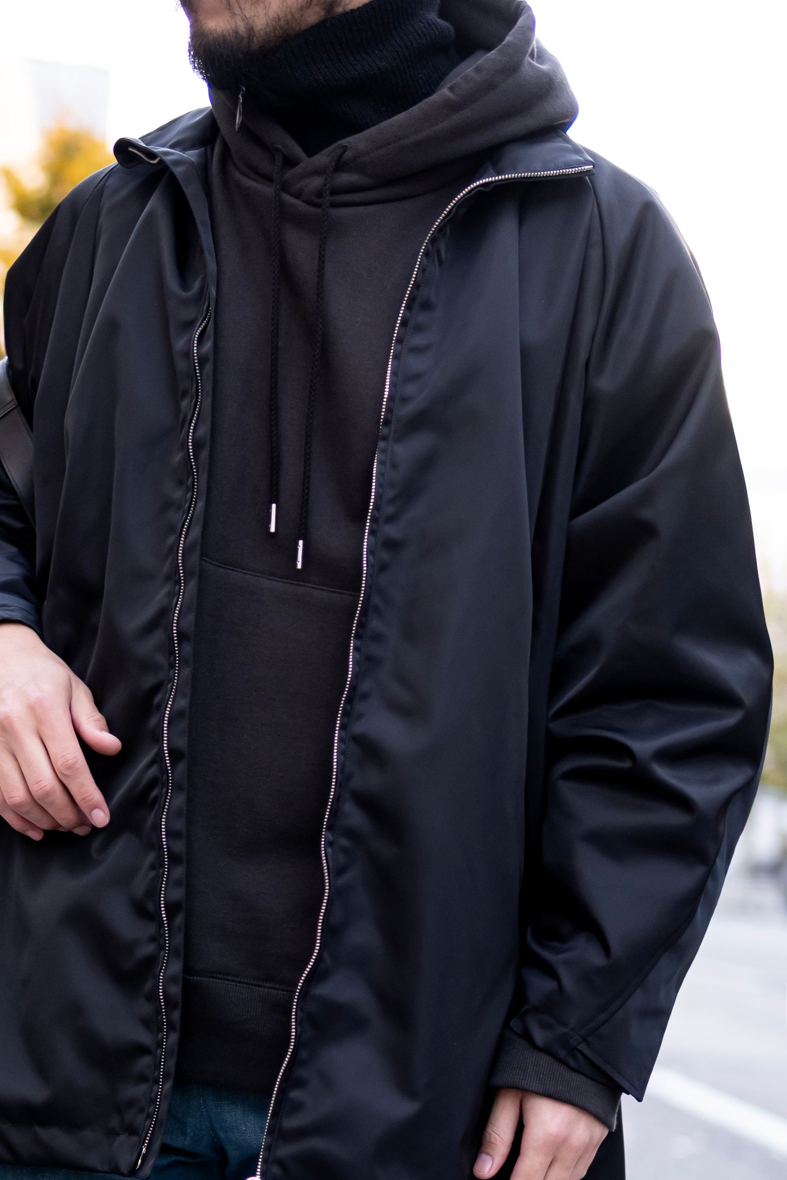 【関税込み】NAMESAKE ブラック Winfar Fisherman フーディ WILDFRÄULEIN - 【LIMITED EDITION】fish tale windbreaker